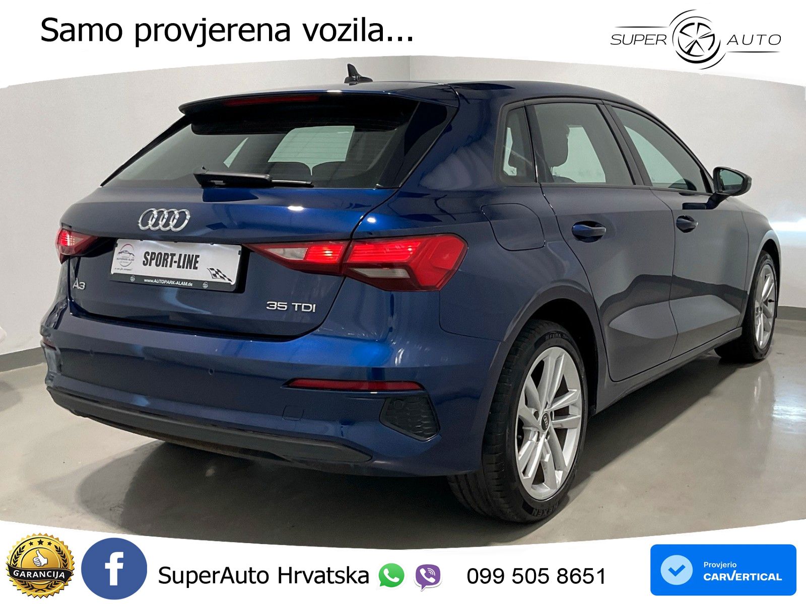 Audi A3 35 TDI (150 KS) S tronic LED+GR SJED+ACC