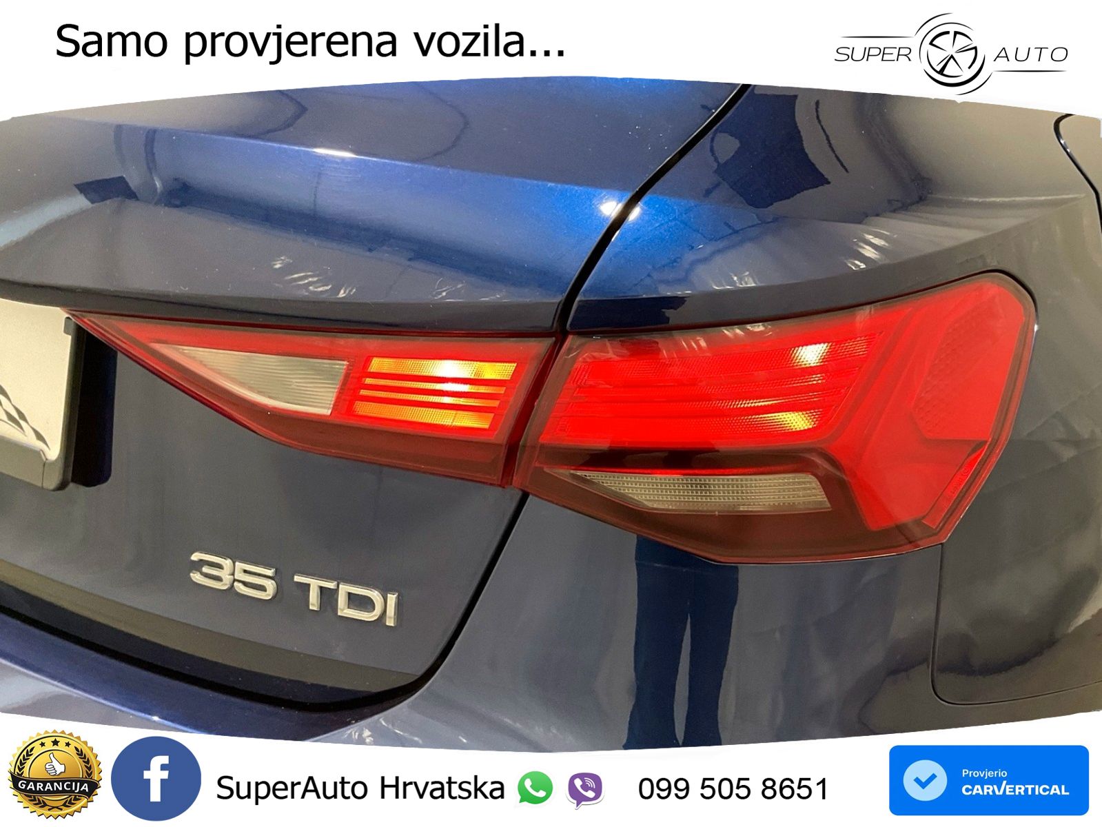 Audi A3 35 TDI (150 KS) S tronic LED+GR SJED+ACC