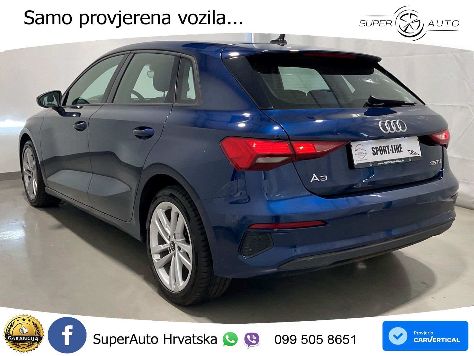 Audi A3 35 TDI (150 KS) S tronic LED+GR SJED+ACC