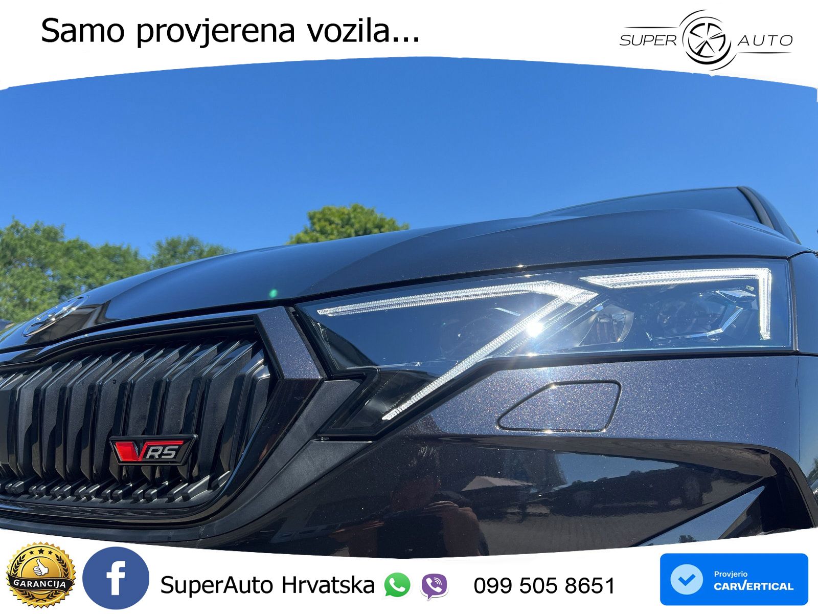 Škoda Octavia Combi RS 2.0 TSI (265 KS) DSG LED+GR SJED+ACC