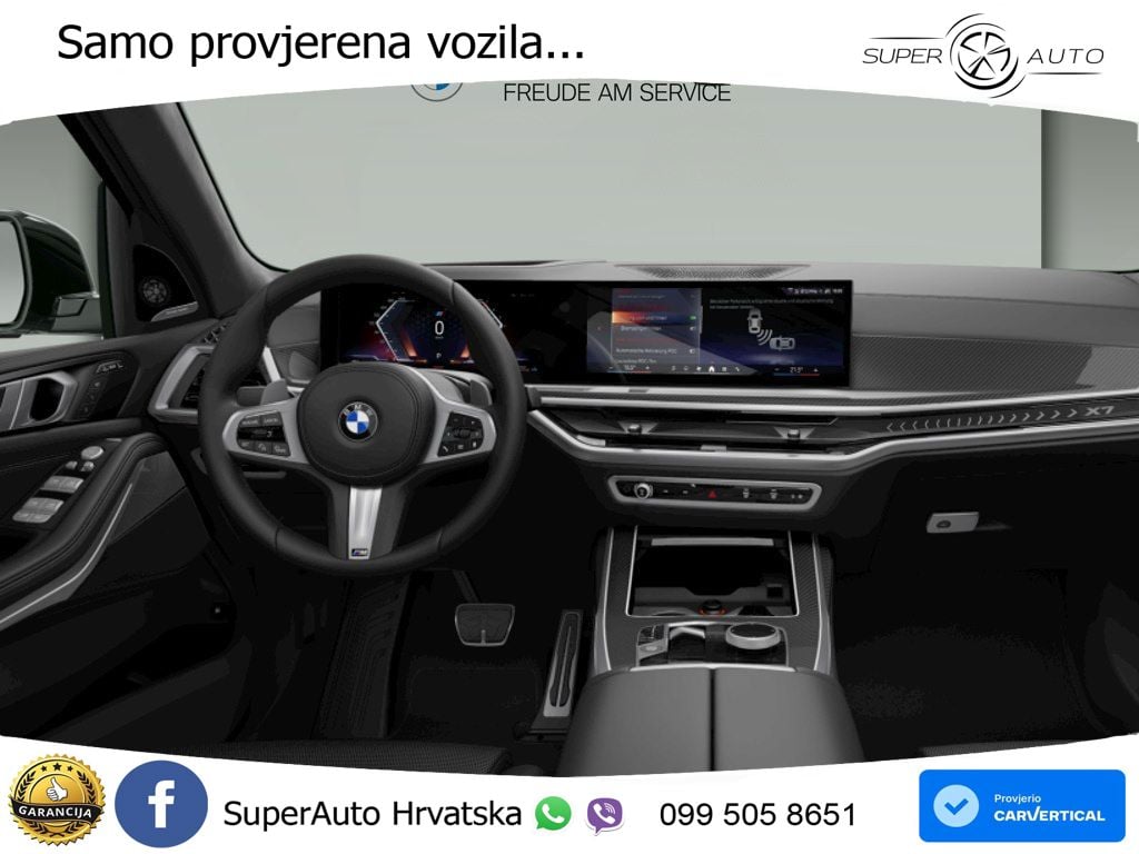 BMW X7 40i (381 KS) xDrive Steptronic M Sport ZRAČNI+ACC+GR SJED+KAM+PANO