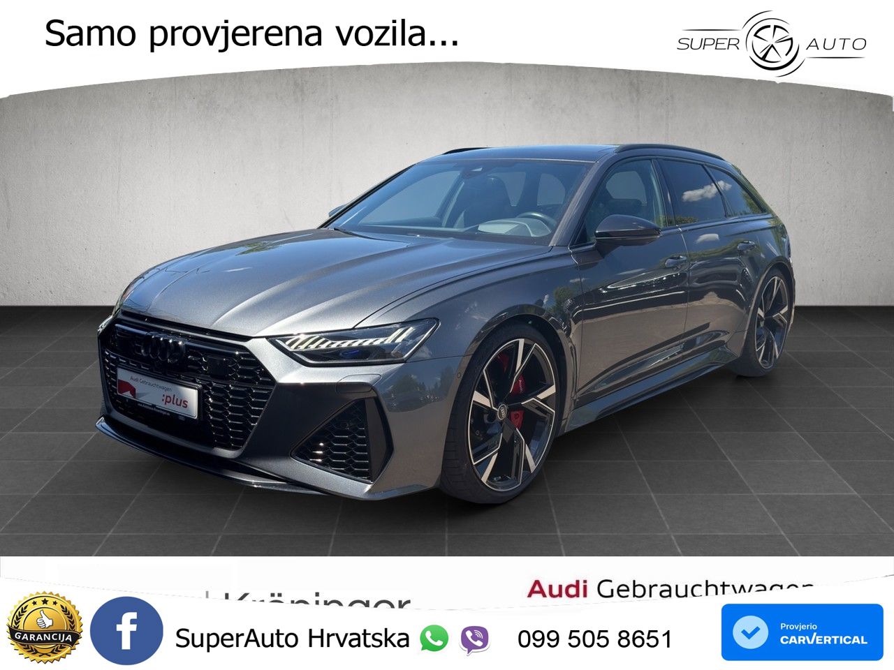 Audi RS6 Avant 4.0 TFSI V8 (600 KS) quattro Tiptronic LED+GR SJED+ACC