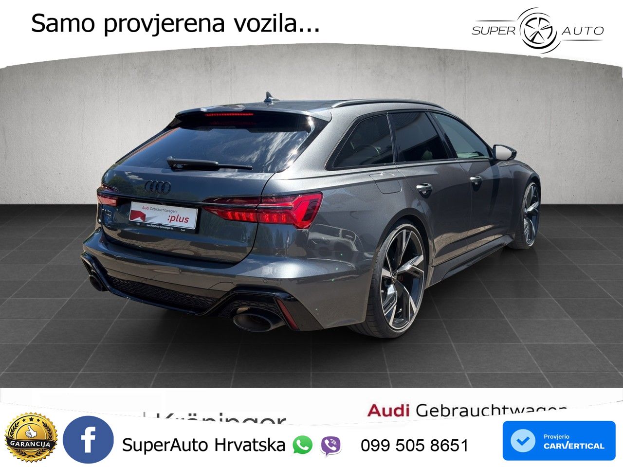 Audi RS6 Avant 4.0 TFSI V8 (600 KS) quattro Tiptronic LED+GR SJED+ACC
