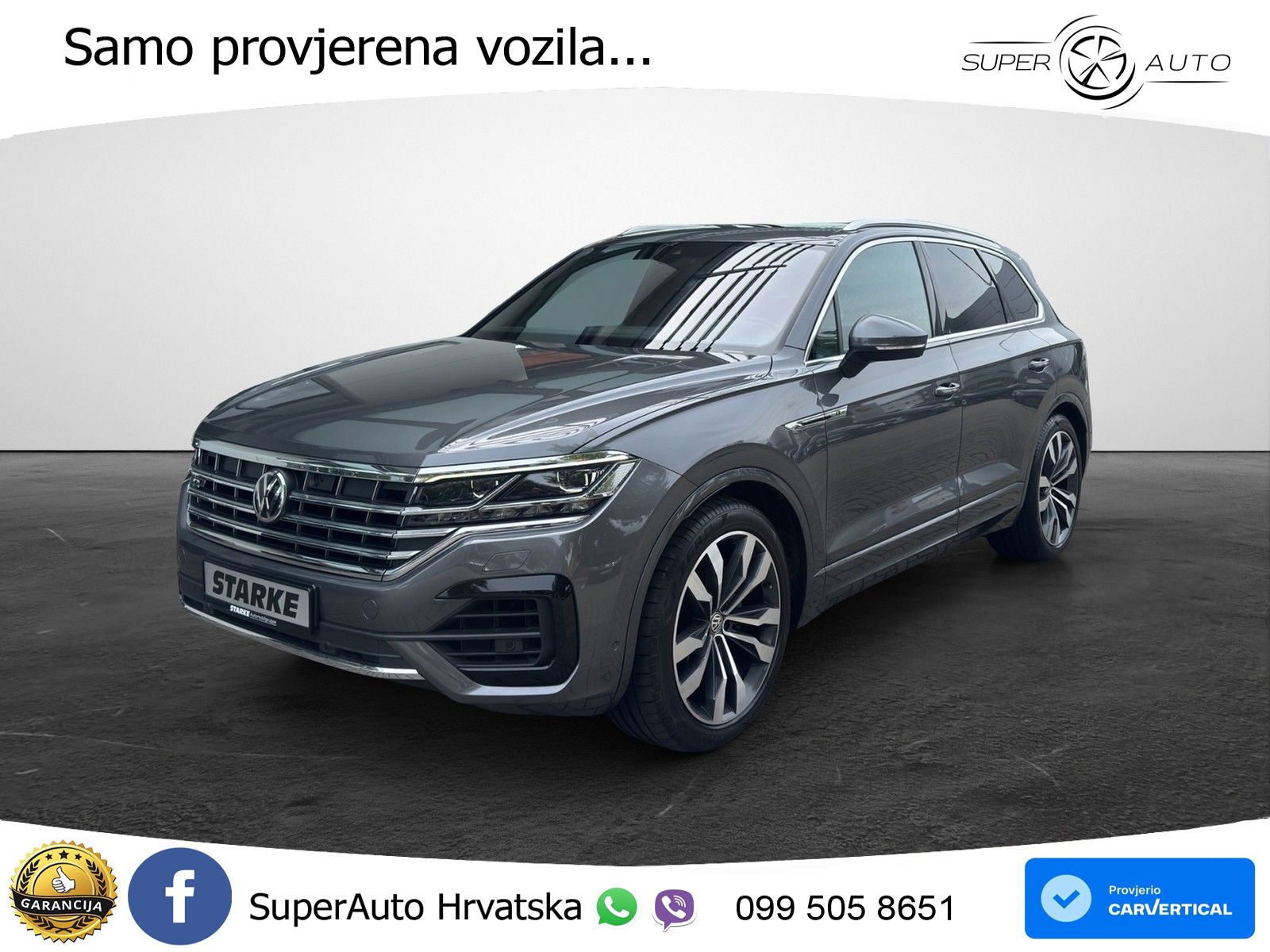 Volkswagen Touareg 3.0 V6 TDI (286 KS) 4MOTION Tiptronic R-Line ZRAČNI+ACC+GR SJED+KAM+PANO