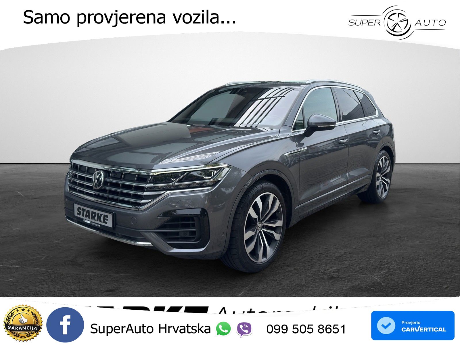 Volkswagen Touareg 3.0 V6 TDI (286 KS) 4MOTION Tiptronic R-Line ZRAČNI+ACC+GR SJED+KAM+PANO