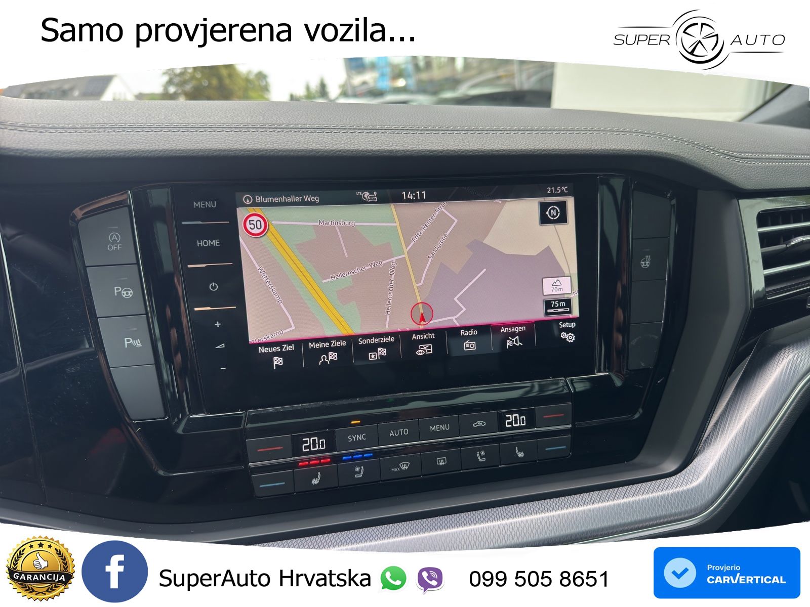 Volkswagen Touareg 3.0 V6 TDI (286 KS) 4MOTION Tiptronic R-Line ZRAČNI+ACC+GR SJED+KAM+PANO
