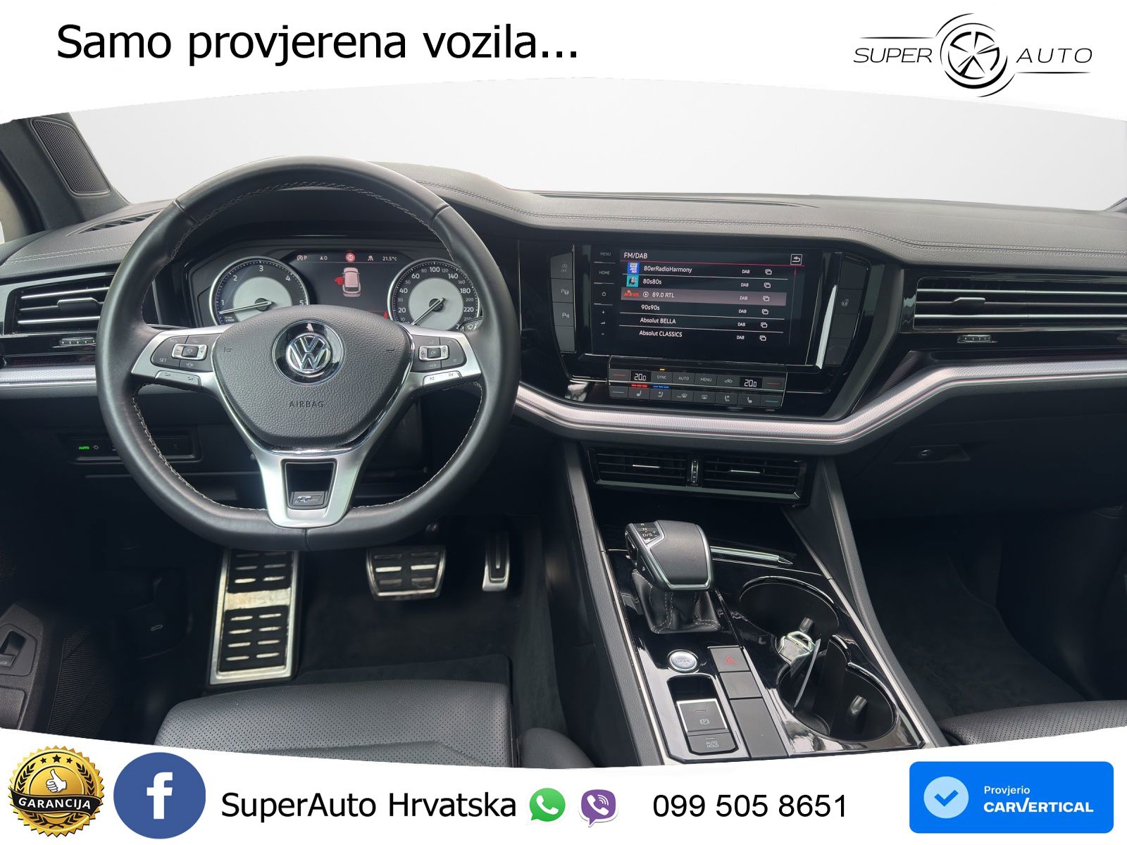 Volkswagen Touareg 3.0 V6 TDI (286 KS) 4MOTION Tiptronic R-Line ZRAČNI+ACC+GR SJED+KAM+PANO