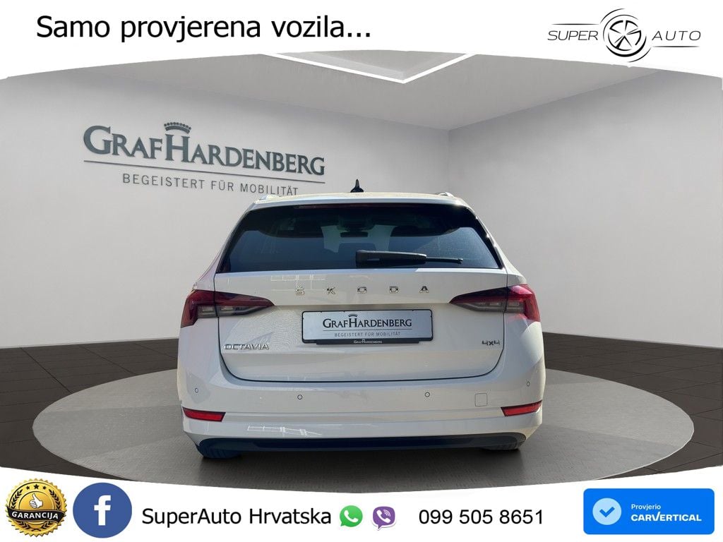 Škoda Octavia Combi 2.0 TDI (150 KS) 4x4 DSG LED+GR SJED+ACC