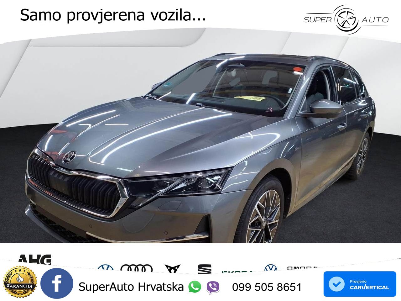 Škoda Octavia Combi 2.0 TSI (204 KS) 4x4 DSG LED+GR SJED+ACC