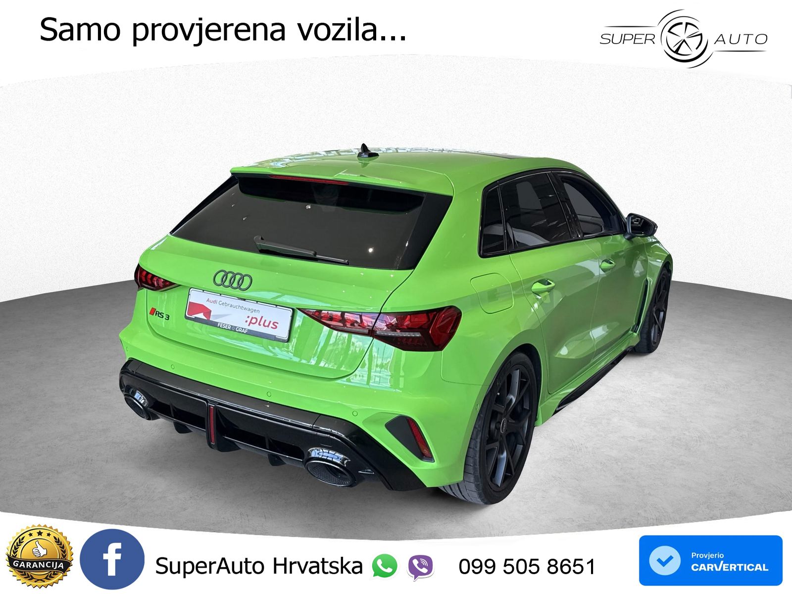 Audi RS3 Sedan 2.5 TFSI (400 KS) quattro S tronic ACC+HEAD+GR SJED+360+PANO
