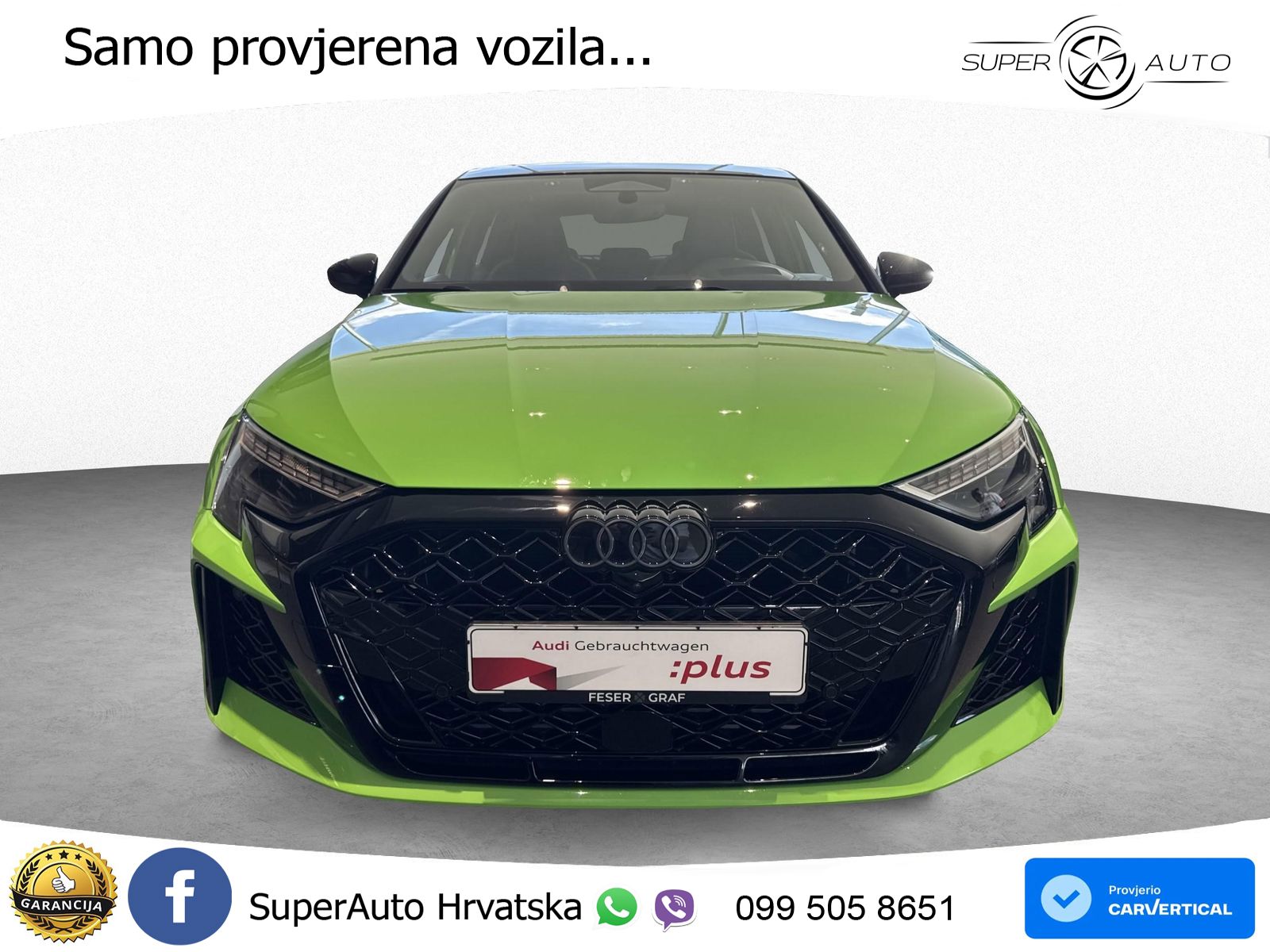Audi RS3 Sedan 2.5 TFSI (400 KS) quattro S tronic ACC+HEAD+GR SJED+360+PANO