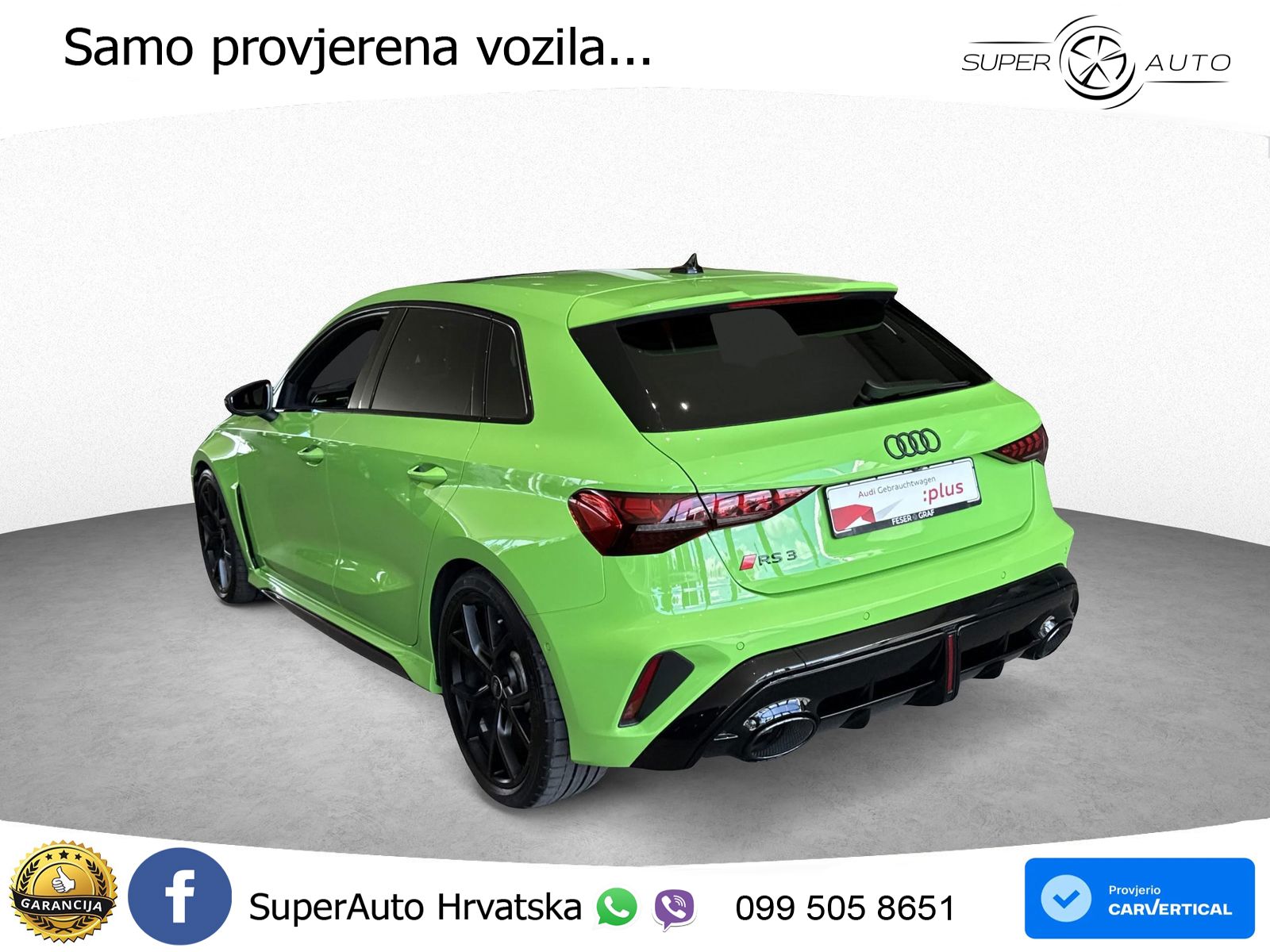 Audi RS3 Sedan 2.5 TFSI (400 KS) quattro S tronic ACC+HEAD+GR SJED+360+PANO
