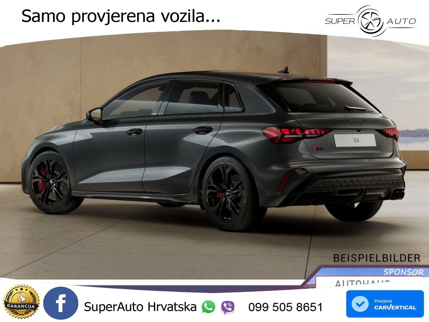 Audi S3 2.0 TFSI (333 KS) quattro S tronic MATRIX+GR SJED+KAM