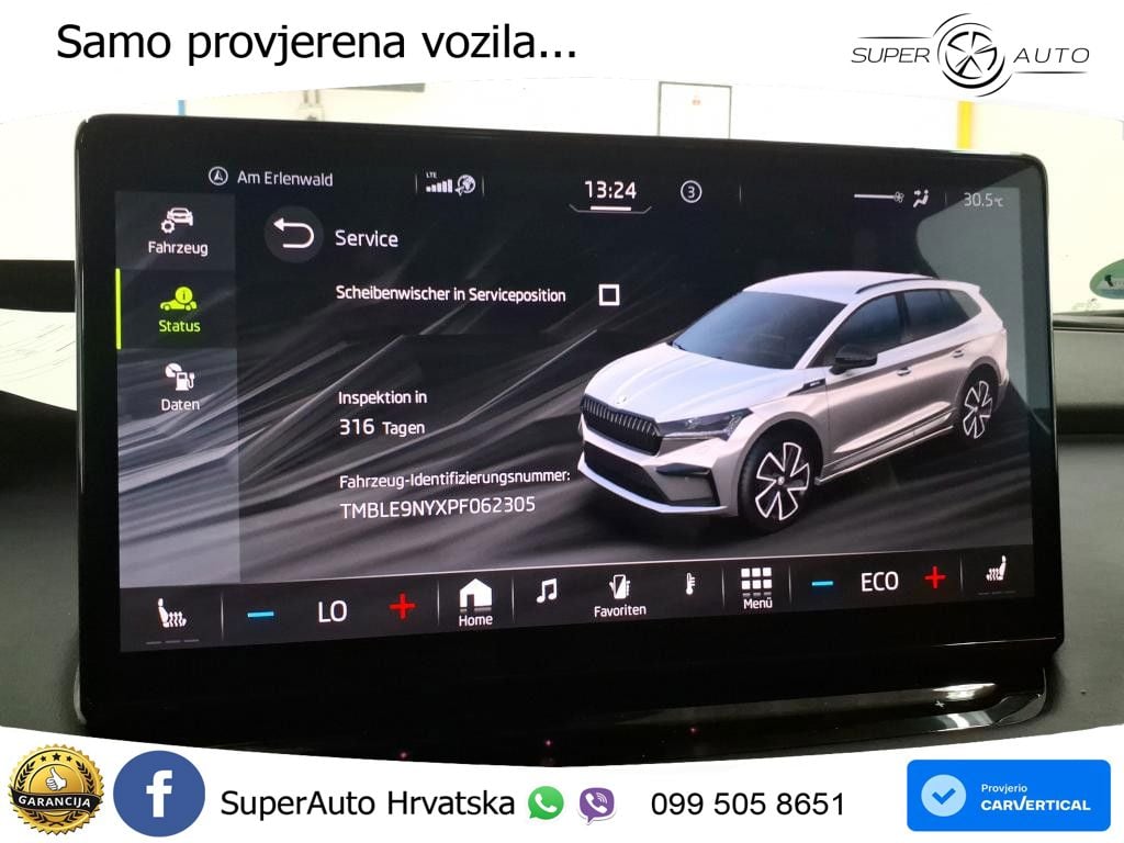Škoda Enyaq iV 80x 82 kWh (265 KS) AWD SportLine LED+GR SJED+ACC