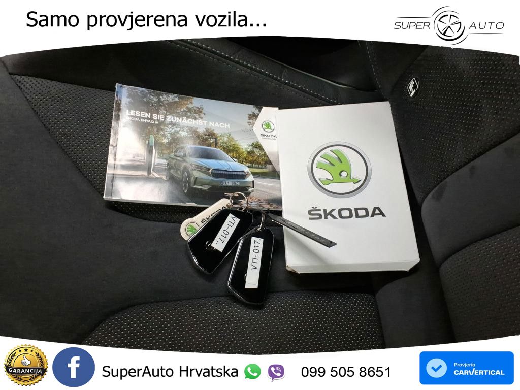 Škoda Enyaq iV 80x 82 kWh (265 KS) AWD SportLine LED+GR SJED+ACC