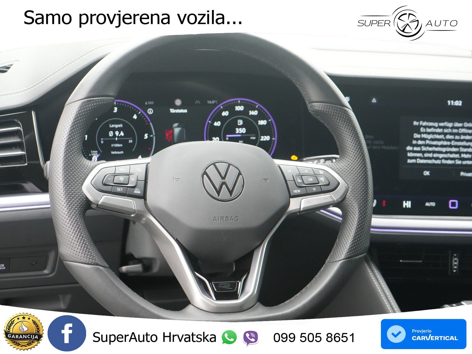 Volkswagen Touareg 3.0 V6 TDI (231 KS) 4MOTION Tiptronic ZRAČNI+ACC+4xGR SJED+KAM