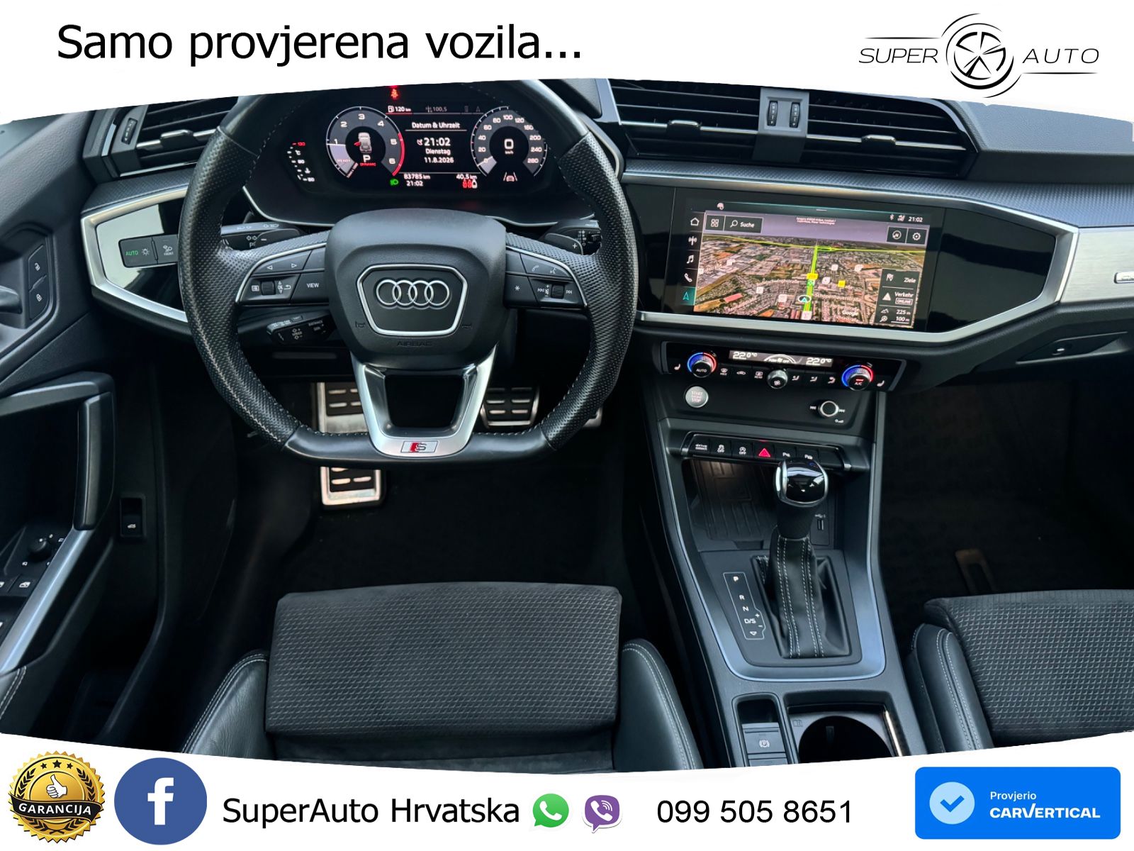 Audi Q3 40 TDI (190 KS) quattro S tronic S line LED+GR SJED+ACC