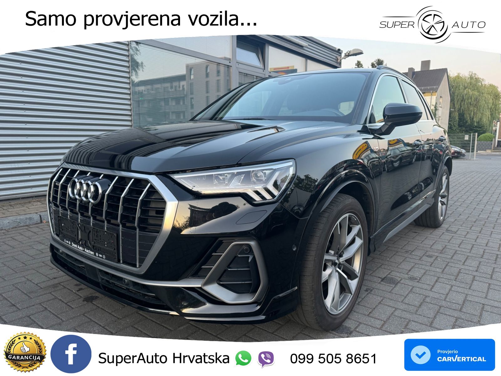 Audi Q3 40 TDI (190 KS) quattro S tronic S line LED+GR SJED+ACC