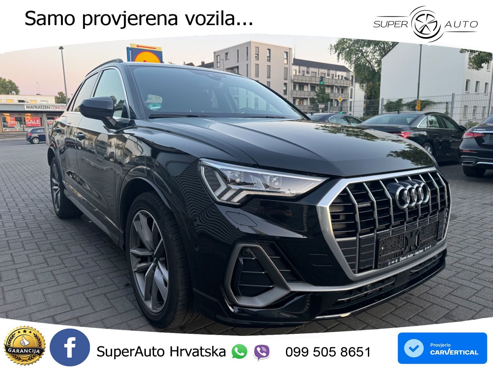 Audi Q3 40 TDI (190 KS) quattro S tronic S line LED+GR SJED+ACC