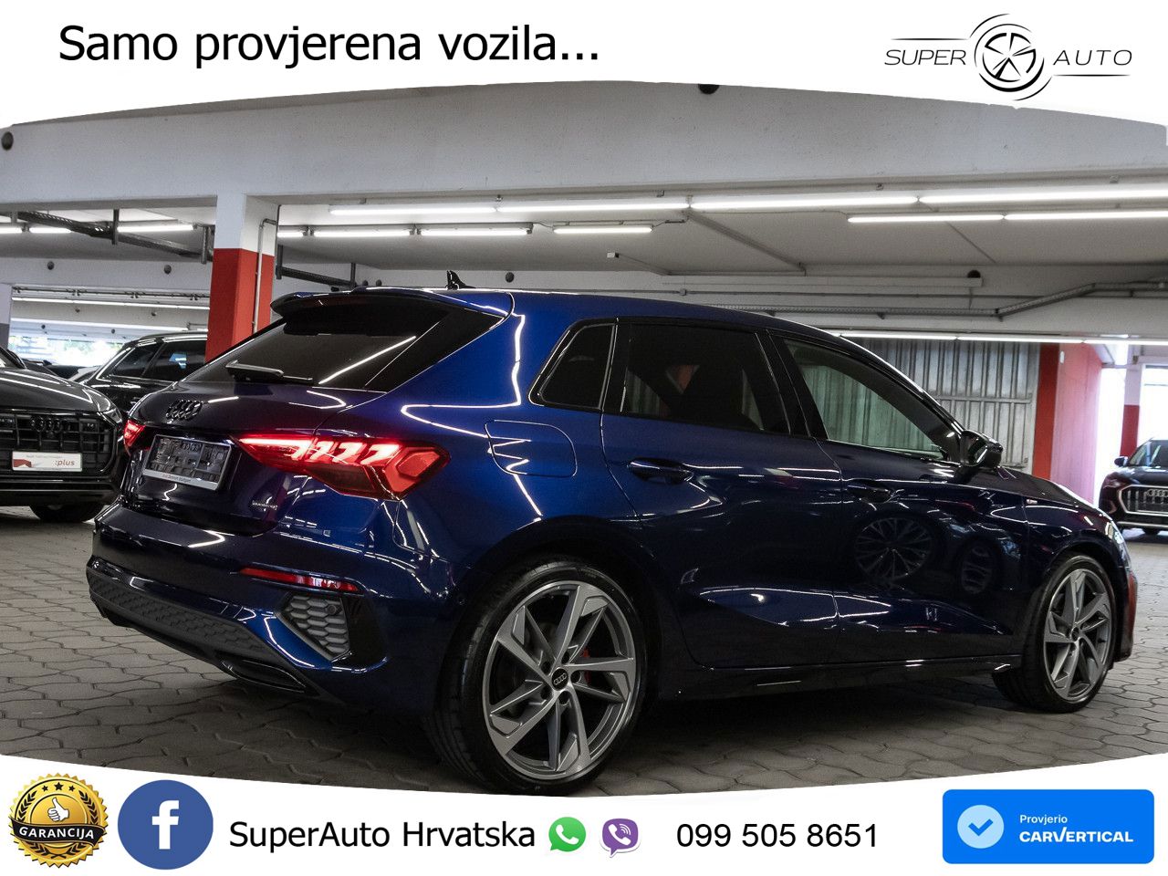 Audi A3 40 TFSI (190 KS) quattro S tronic S line MATRIX+GR SJED+KAM