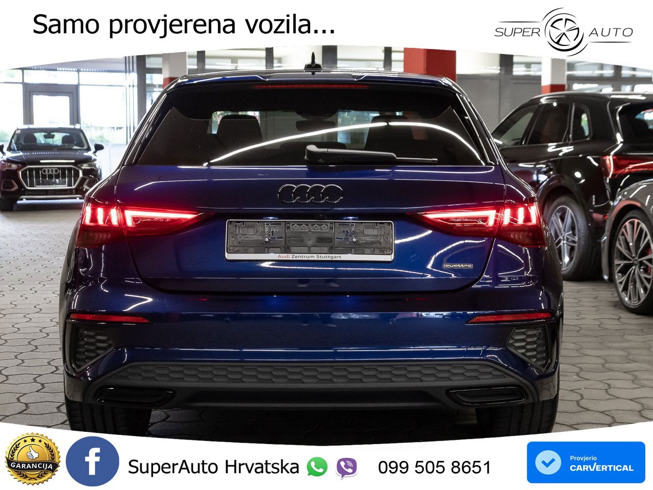 Audi A3 40 TFSI (190 KS) quattro S tronic S line MATRIX+GR SJED+KAM