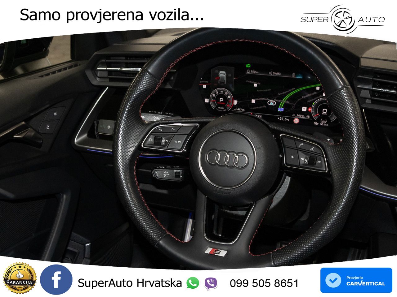 Audi A3 40 TFSI (190 KS) quattro S tronic S line MATRIX+GR SJED+KAM