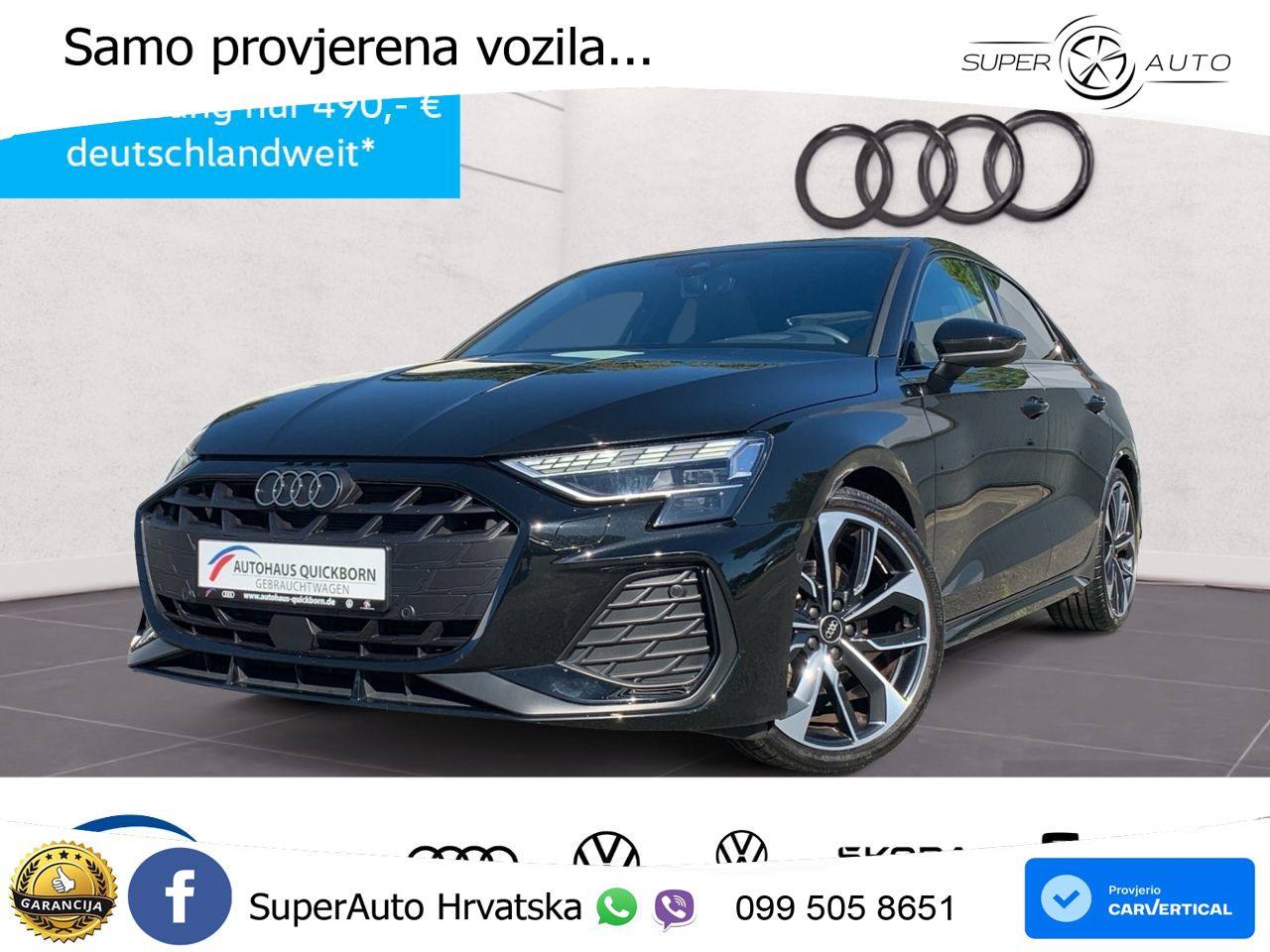 Audi A3 Limuzina 35 TFSI (150 KS) S tronic S line MATRIX+GR SJED+KAM