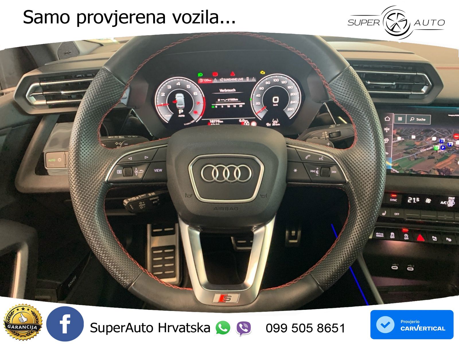 Audi A3 Limuzina 35 TFSI (150 KS) S tronic S line MATRIX+GR SJED+KAM