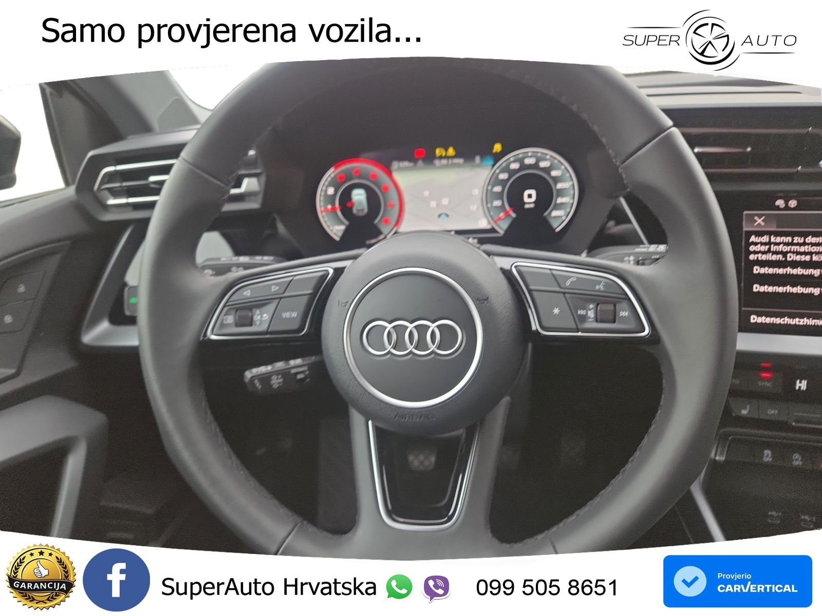 Audi A3 35 TFSI (150 KS) advanced LED+GR SJED+ACC