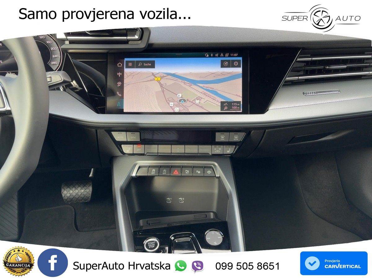 Audi A3 Sportback 30 TFSI (116 KS) Mild Hybrid S tronic LED+GR SJED+ACC