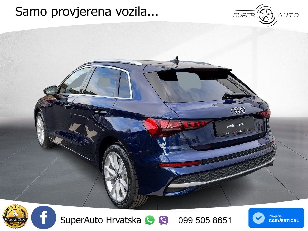 Audi A3 Sportback 30 TFSI (116 KS) Mild Hybrid S tronic LED+GR SJED+ACC