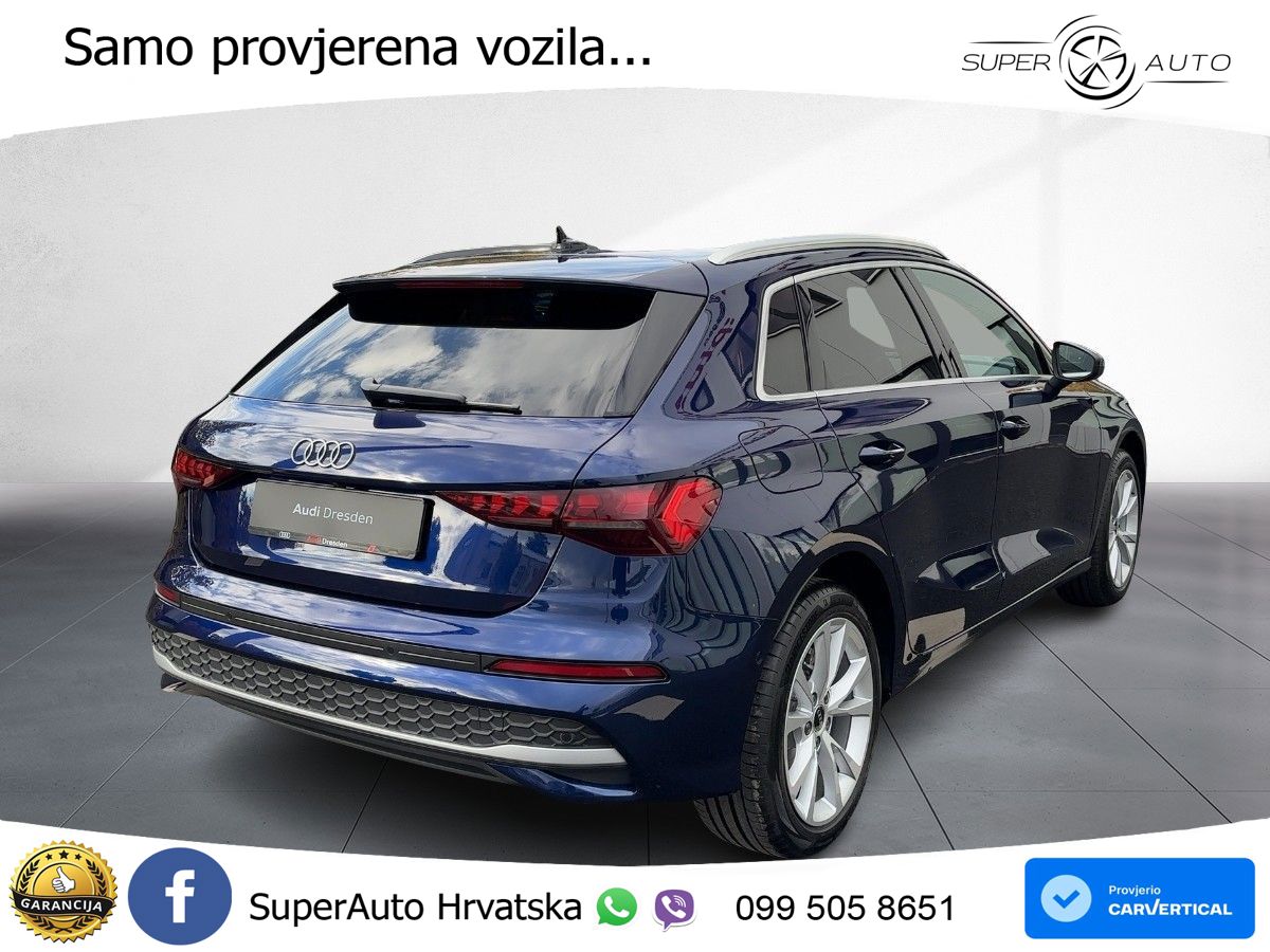 Audi A3 Sportback 30 TFSI (116 KS) Mild Hybrid S tronic LED+GR SJED+ACC