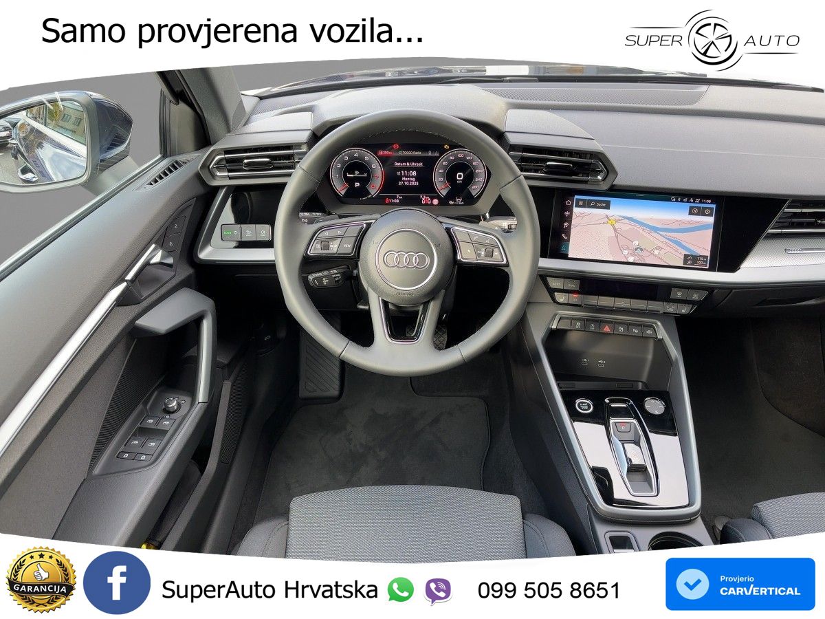 Audi A3 Sportback 30 TFSI (116 KS) Mild Hybrid S tronic LED+GR SJED+ACC