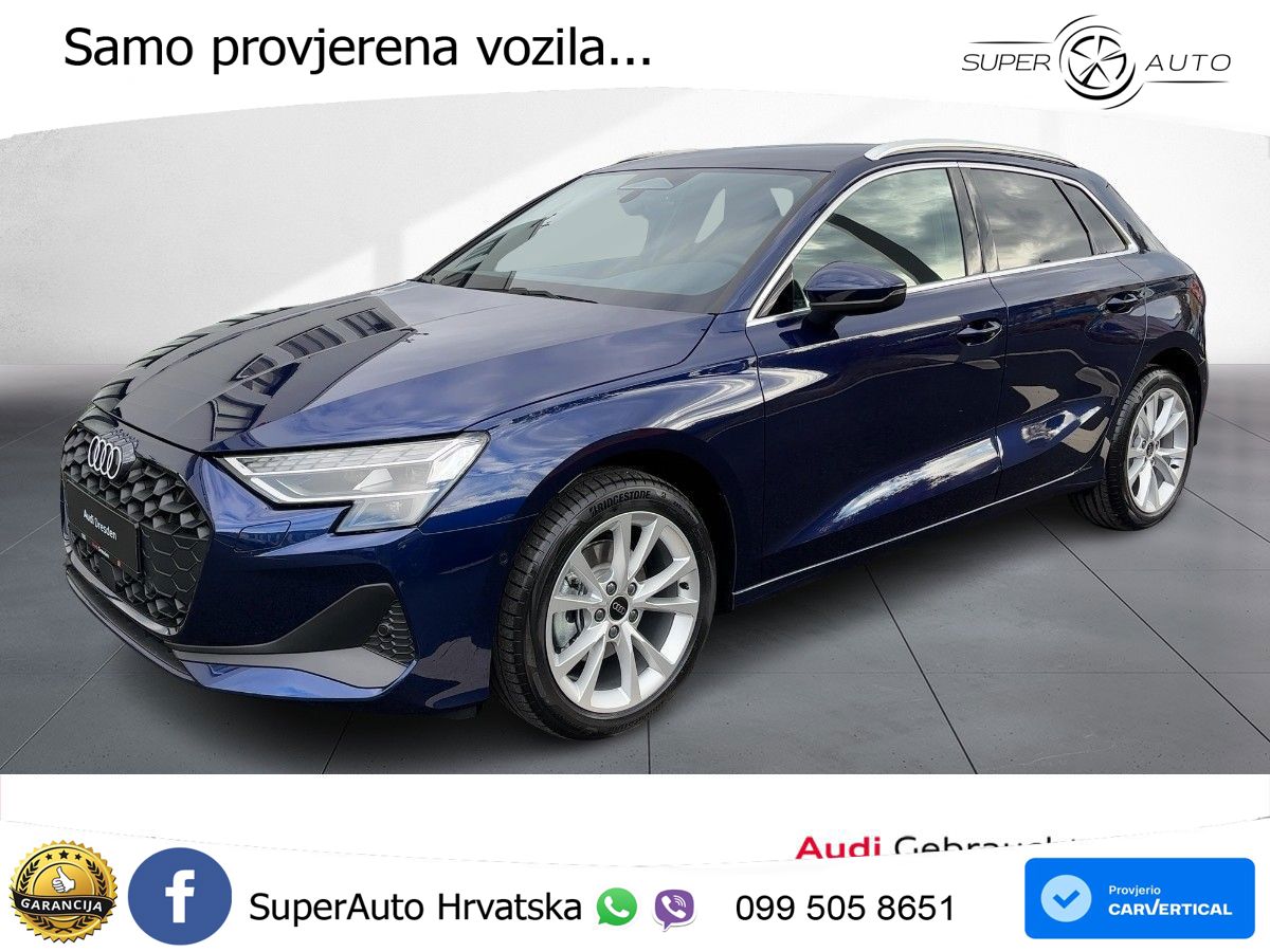 Audi A3 Sportback 30 TFSI (116 KS) Mild Hybrid S tronic LED+GR SJED+ACC