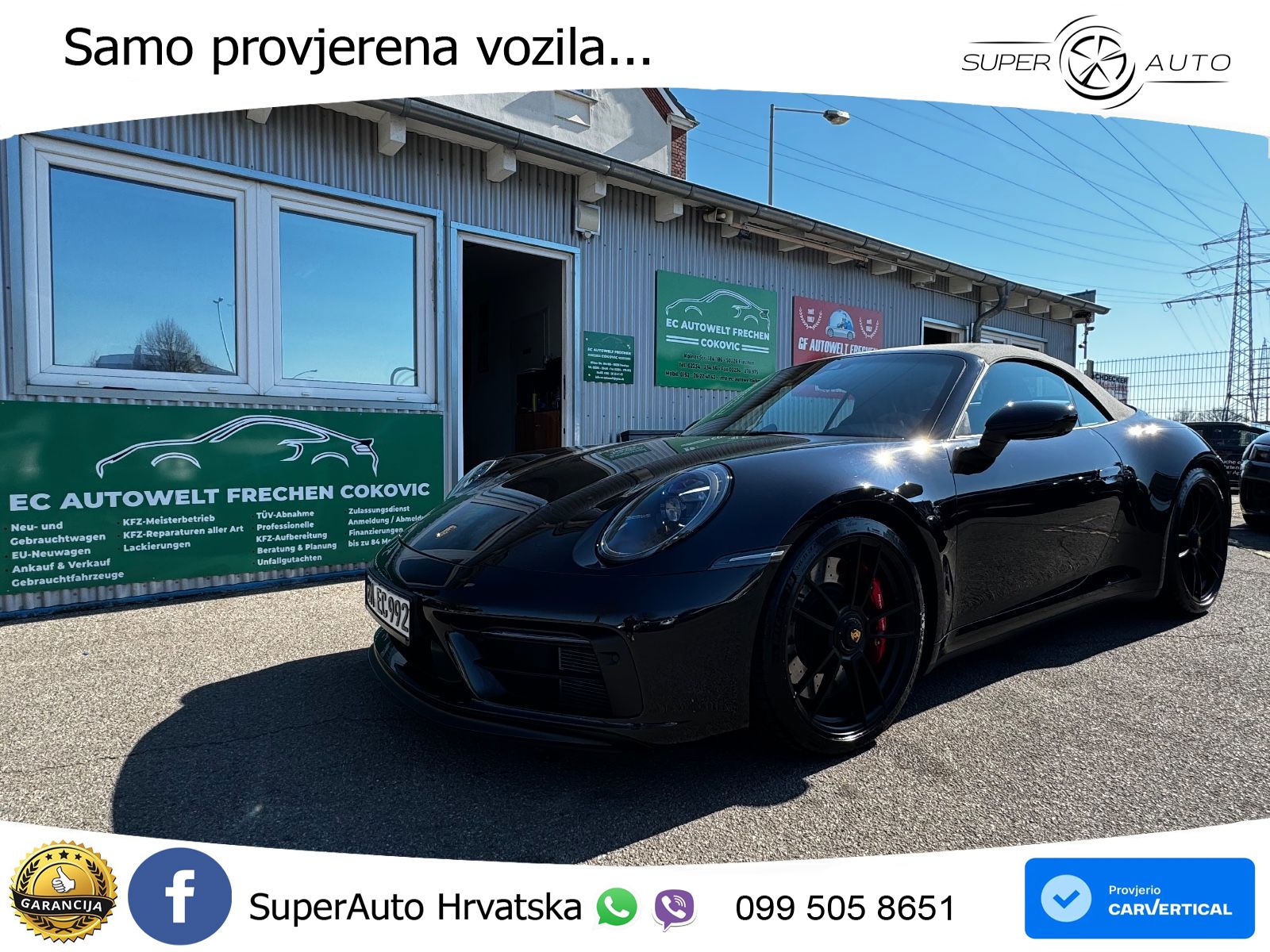 Porsche 911 Carrera GTS Cabriolet 3.0 (480 KS) PDK ZRAČNI+ACC+GR SJED+KAM+PANO