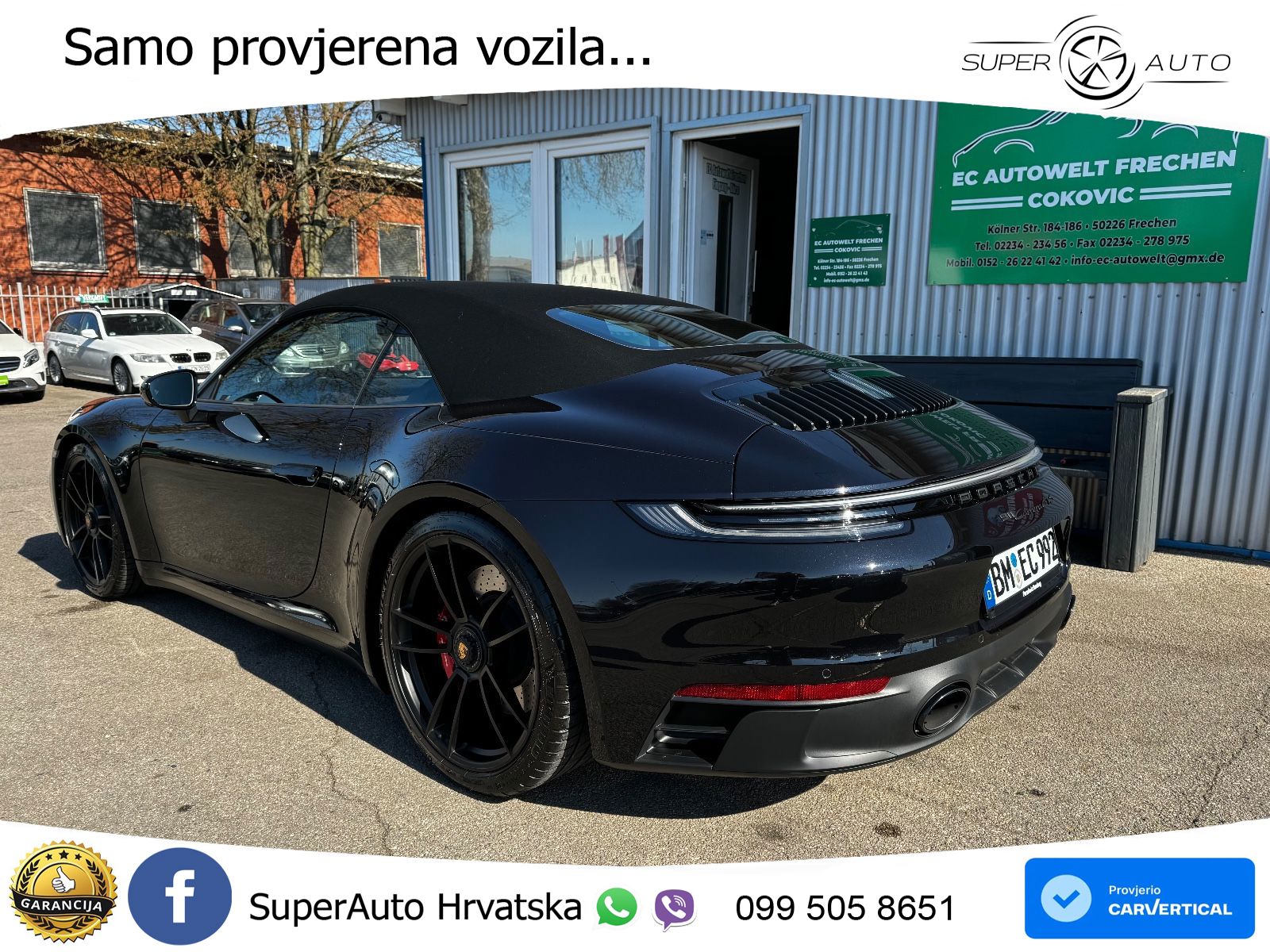 Porsche 911 Carrera GTS Cabriolet 3.0 (480 KS) PDK ZRAČNI+ACC+GR SJED+KAM+PANO