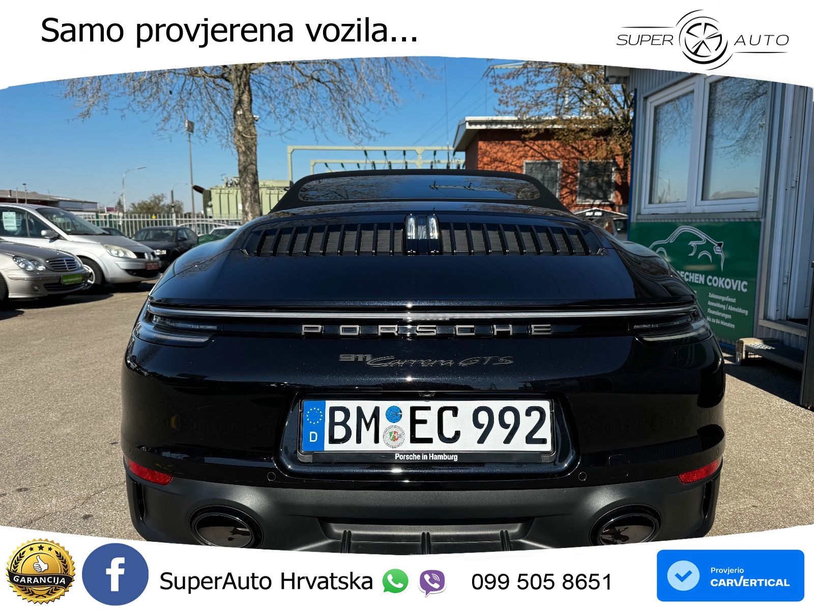 Porsche 911 Carrera GTS Cabriolet 3.0 (480 KS) PDK ZRAČNI+ACC+GR SJED+KAM+PANO