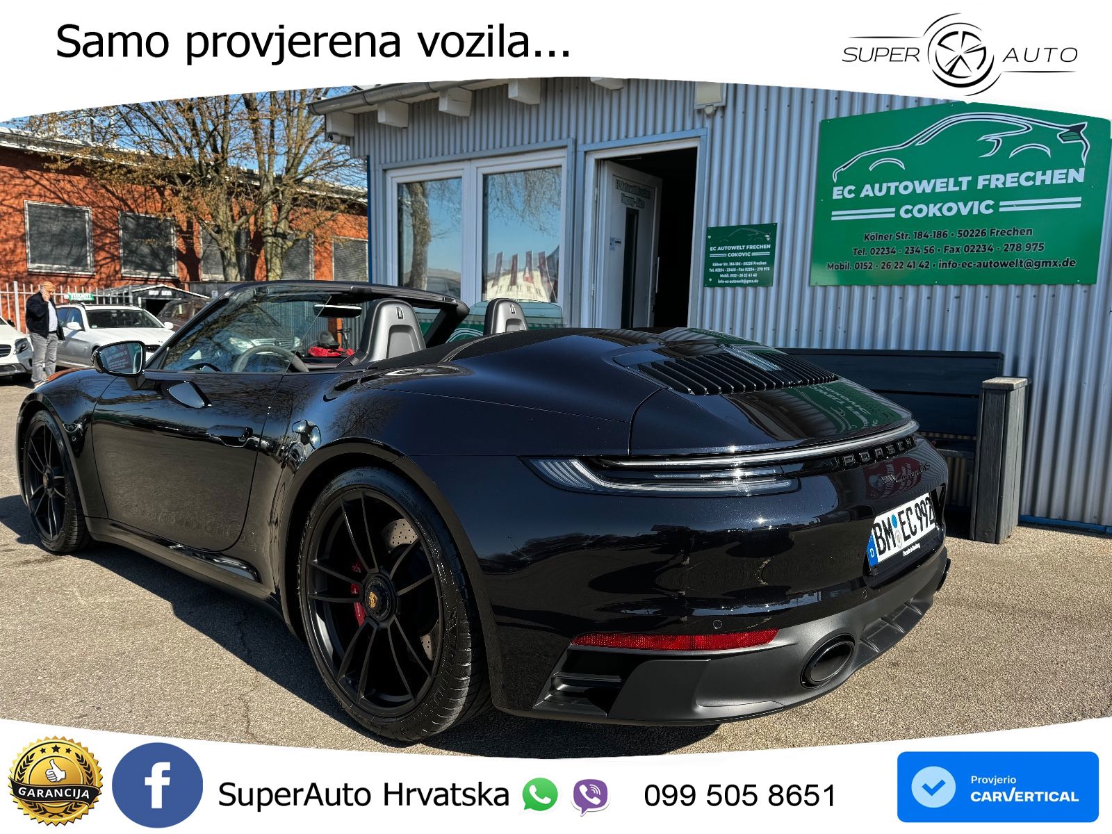 Porsche 911 Carrera GTS Cabriolet 3.0 (480 KS) PDK ZRAČNI+ACC+GR SJED+KAM+PANO
