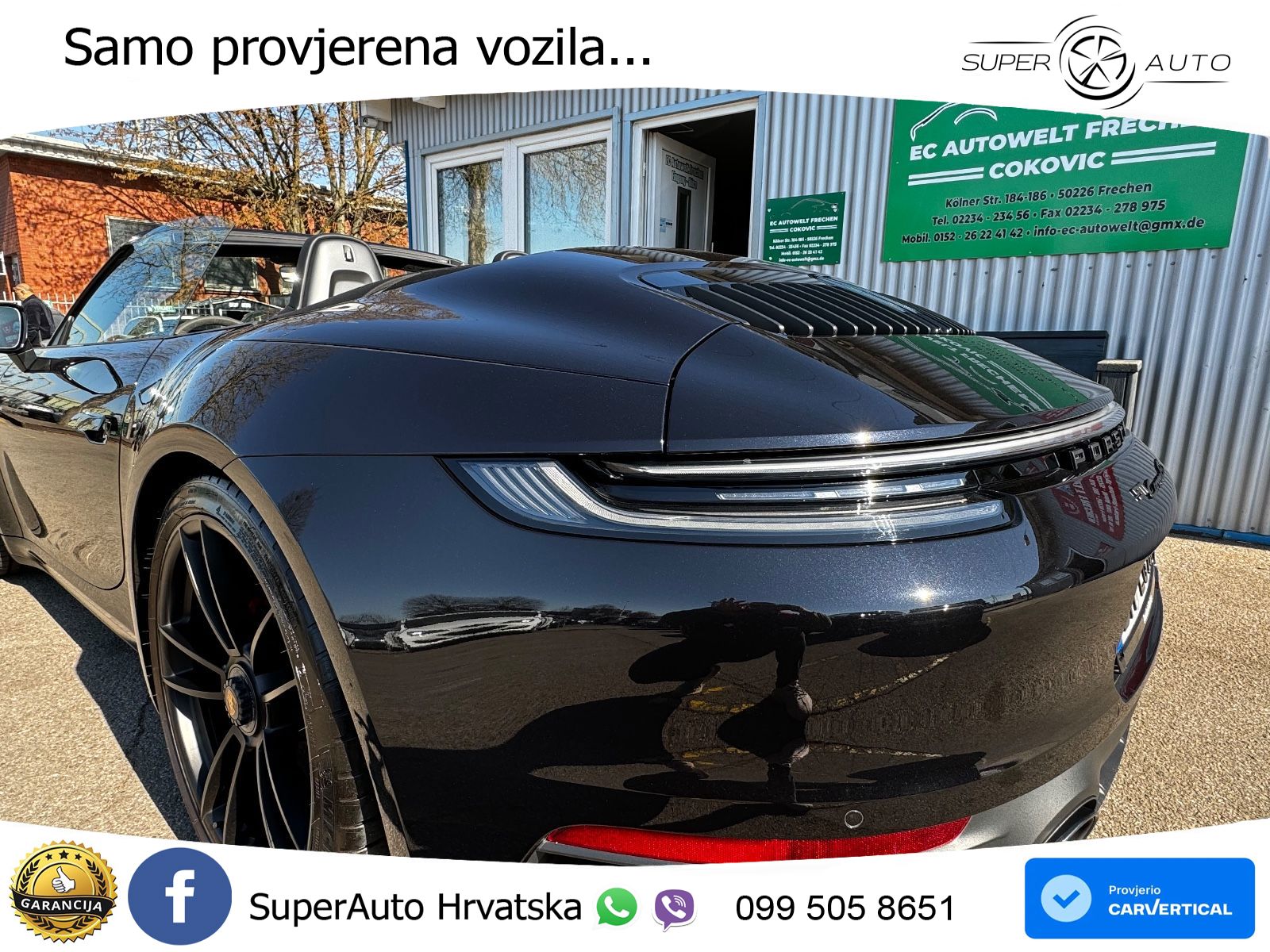 Porsche 911 Carrera GTS Cabriolet 3.0 (480 KS) PDK ZRAČNI+ACC+GR SJED+KAM+PANO