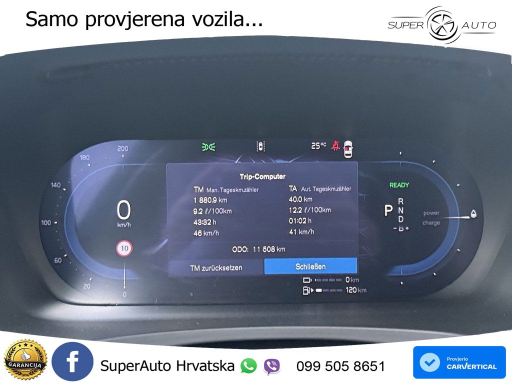 Volvo V90 Recharge T6 AWD Geartronic LED+GR SJED+ACC
