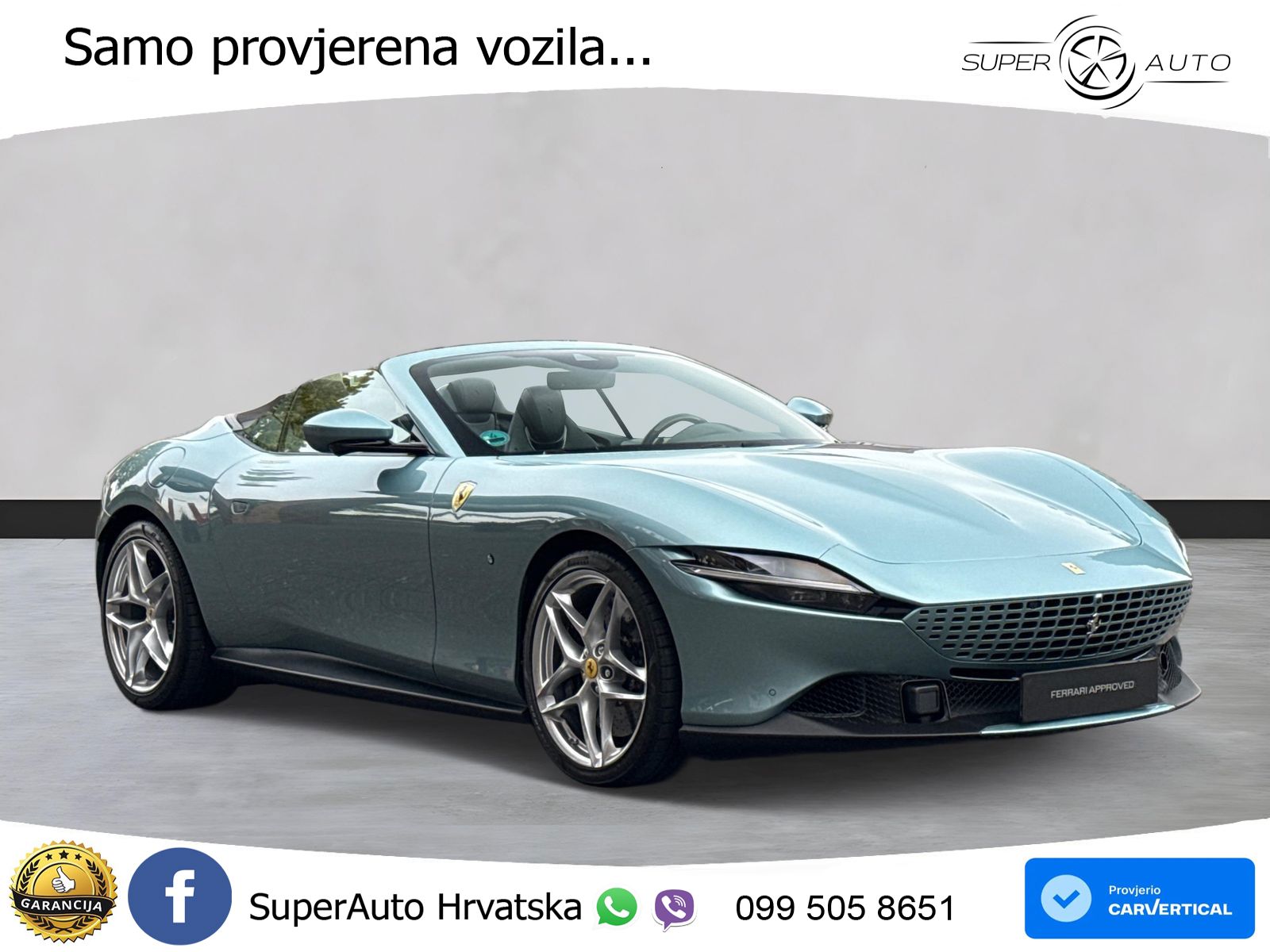 Ferrari Roma Spider 3.9 V8 (620 KS) F1 DCT LED+GR SJED+ACC
