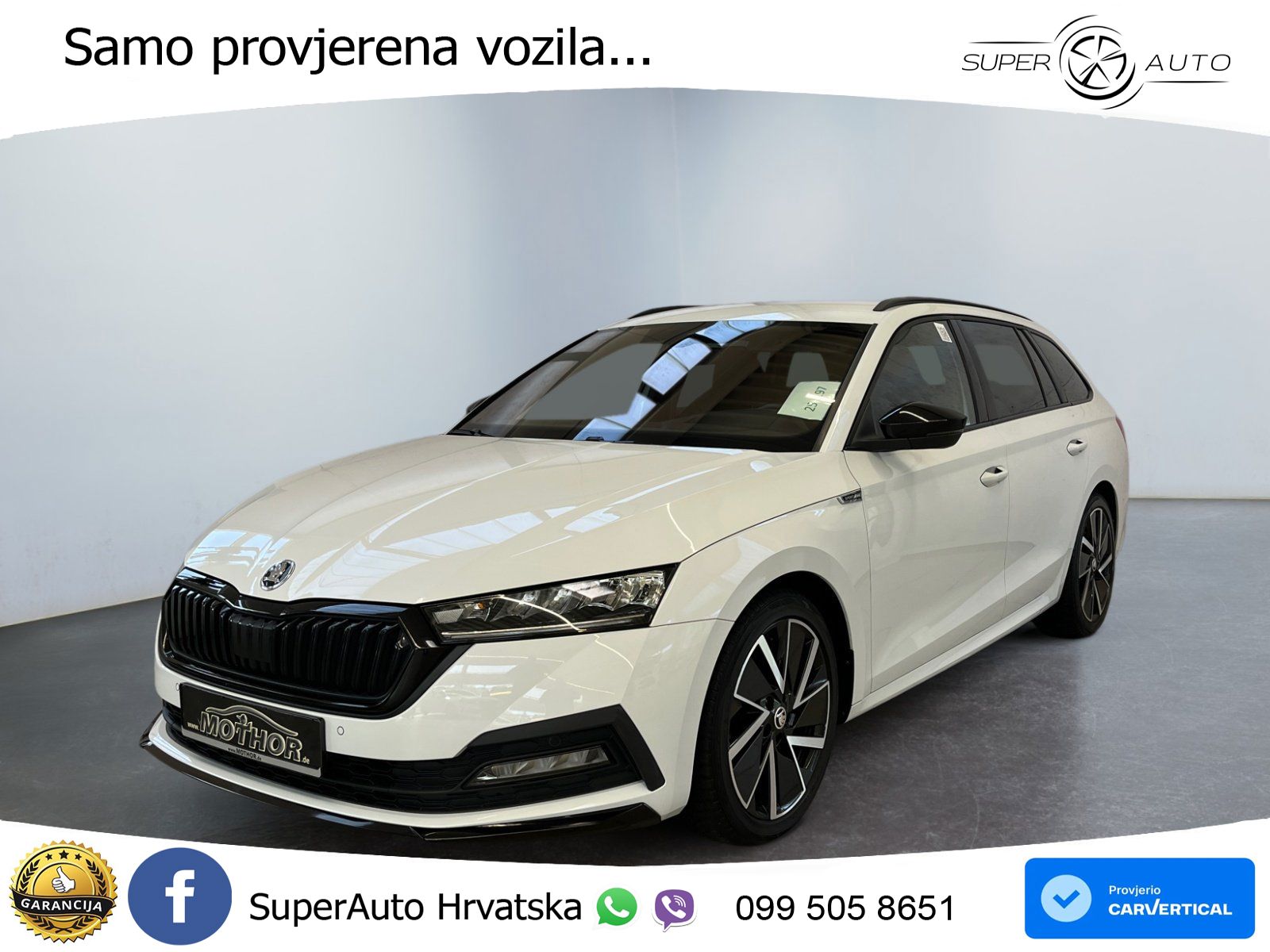 Škoda Octavia Combi 2.0 TSI (190 KS) 4x4 DSG SportLine LED+GR SJED+ACC