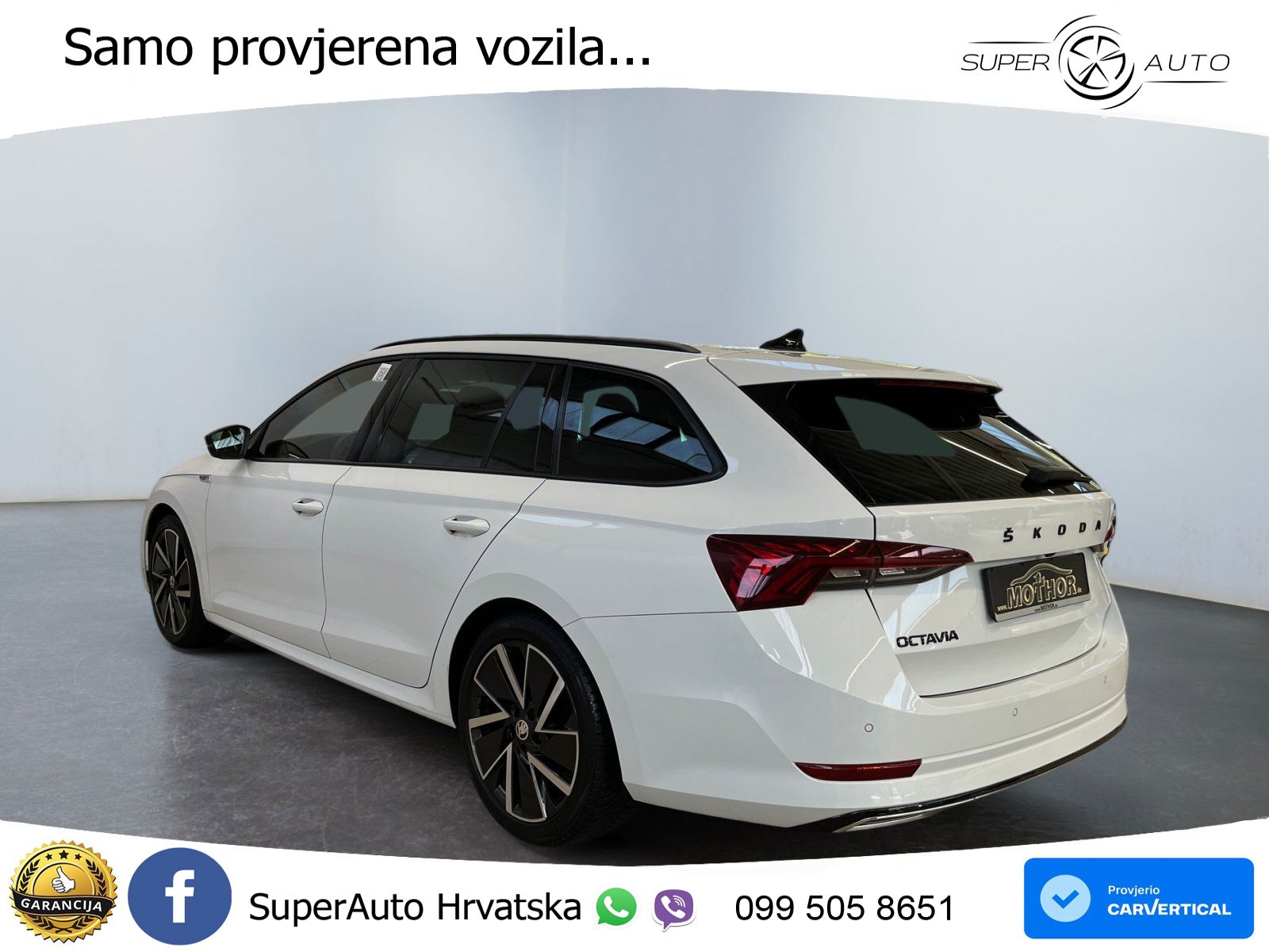 Škoda Octavia Combi 2.0 TSI (190 KS) 4x4 DSG SportLine LED+GR SJED+ACC
