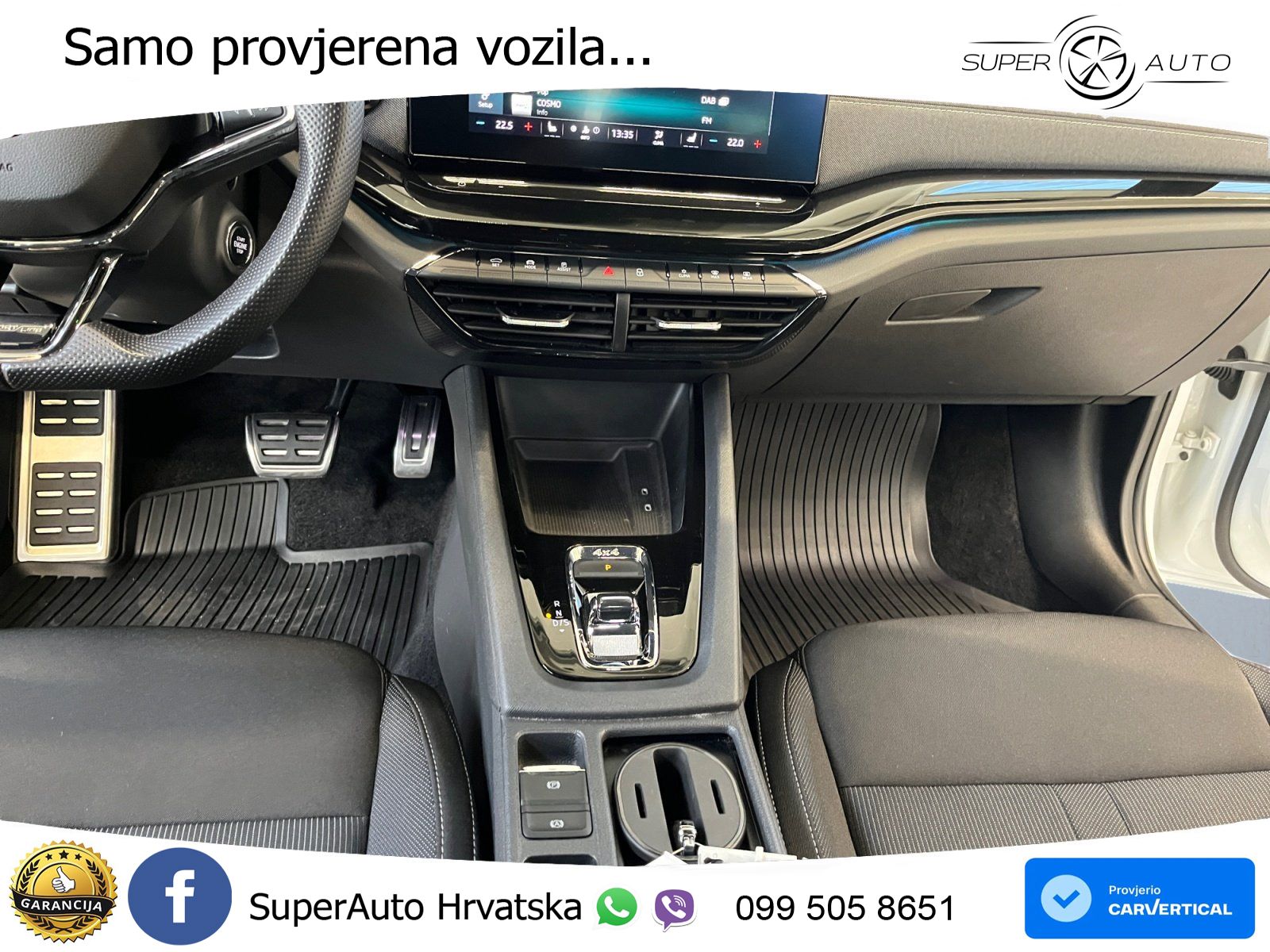 Škoda Octavia Combi 2.0 TSI (190 KS) 4x4 DSG SportLine LED+GR SJED+ACC