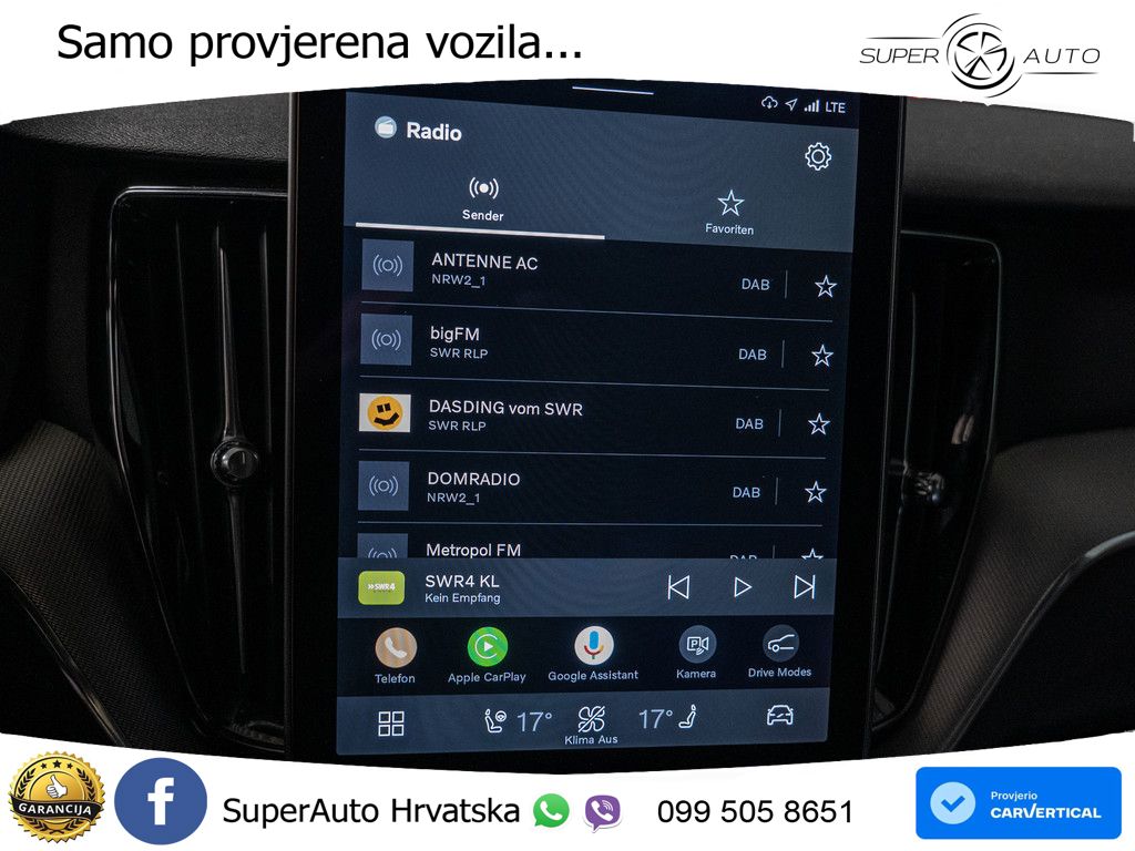 Volvo XC60 T6 AWD Geartronic ACC+HEAD+4xGR SJED+360+PANO