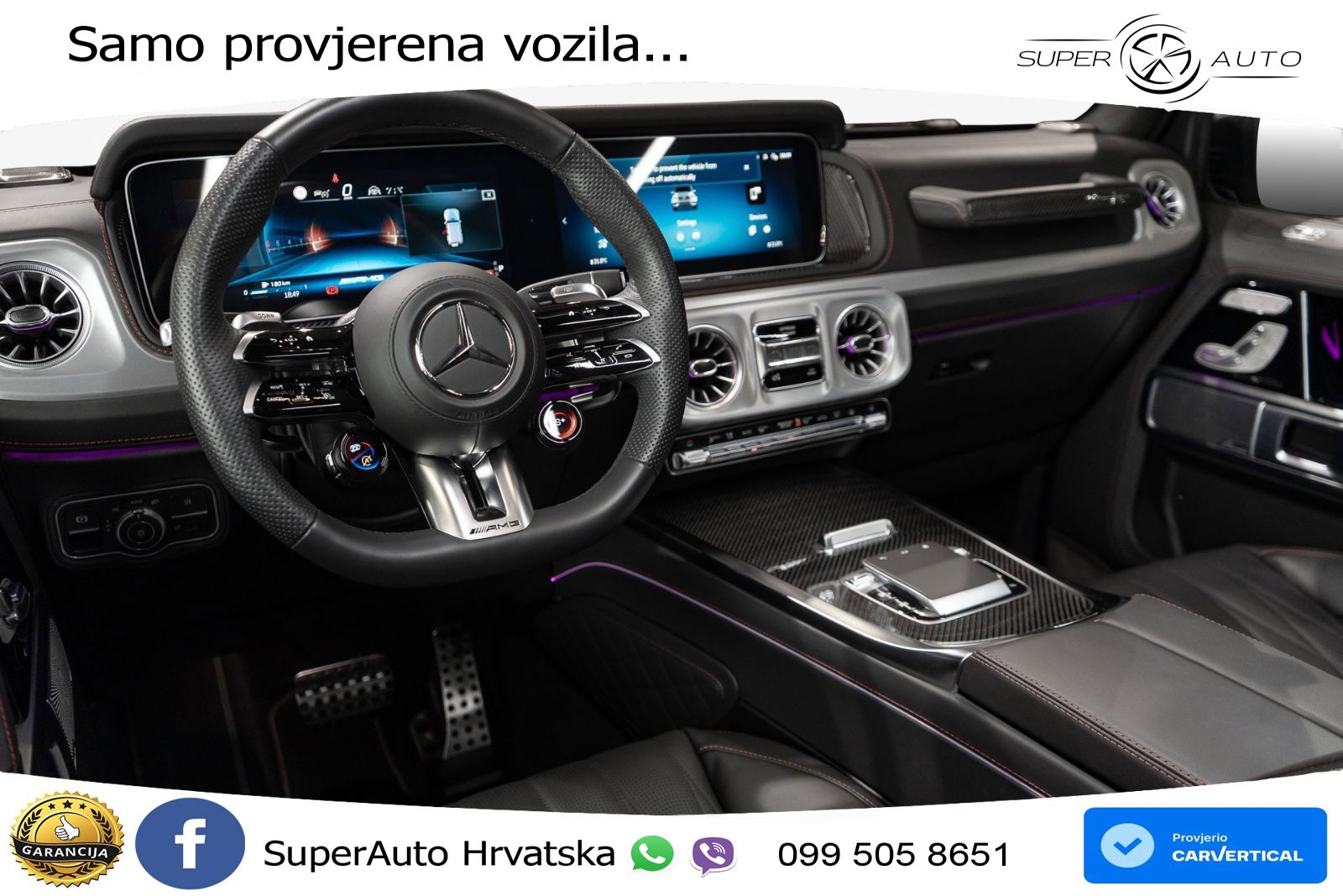 Mercedes AMG G 63 Long V8 (585 KS) 4MATIC 9G-TRONIC AMG SPEEDSHIFT TCT Manufaktur LED+GR SJED+ACC