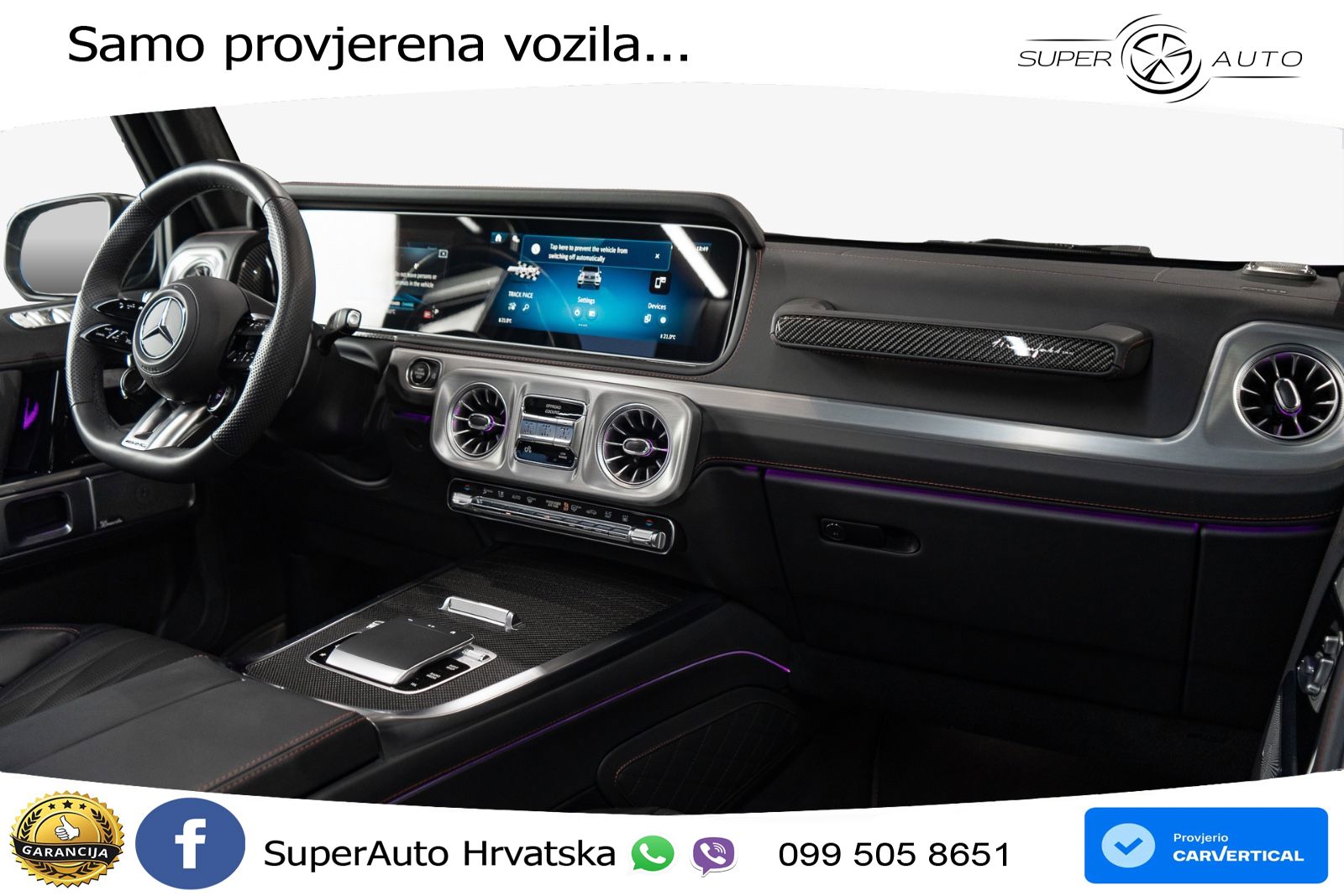 Mercedes AMG G 63 Long V8 (585 KS) 4MATIC 9G-TRONIC AMG SPEEDSHIFT TCT Manufaktur LED+GR SJED+ACC