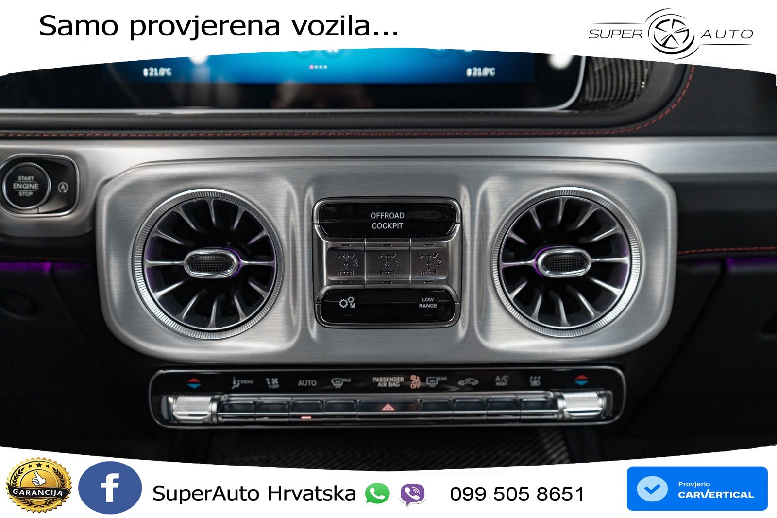 Mercedes AMG G 63 Long V8 (585 KS) 4MATIC 9G-TRONIC AMG SPEEDSHIFT TCT Manufaktur LED+GR SJED+ACC