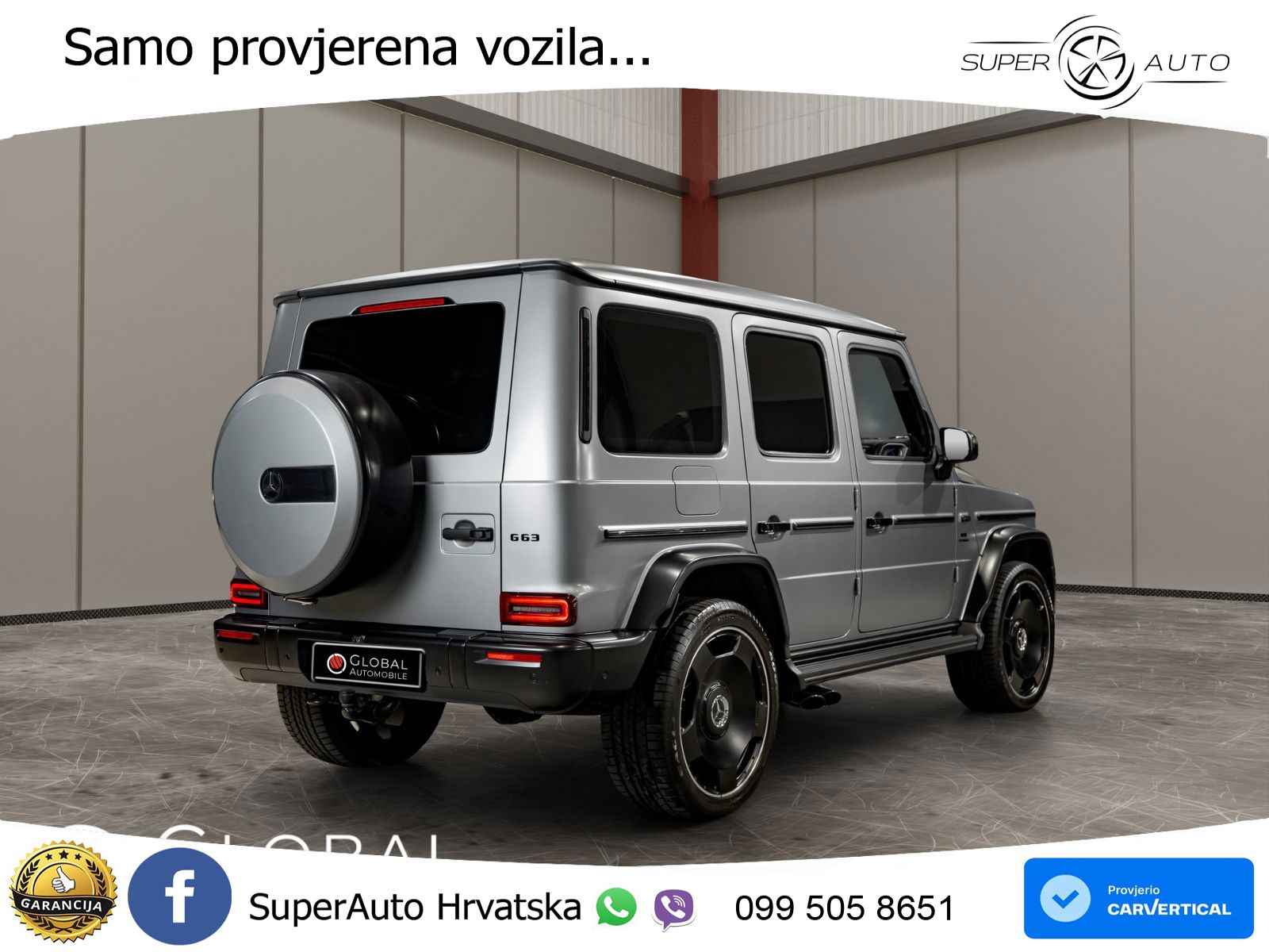 Mercedes AMG G 63 Long V8 (585 KS) 4MATIC 9G-TRONIC AMG SPEEDSHIFT TCT Manufaktur LED+GR SJED+ACC
