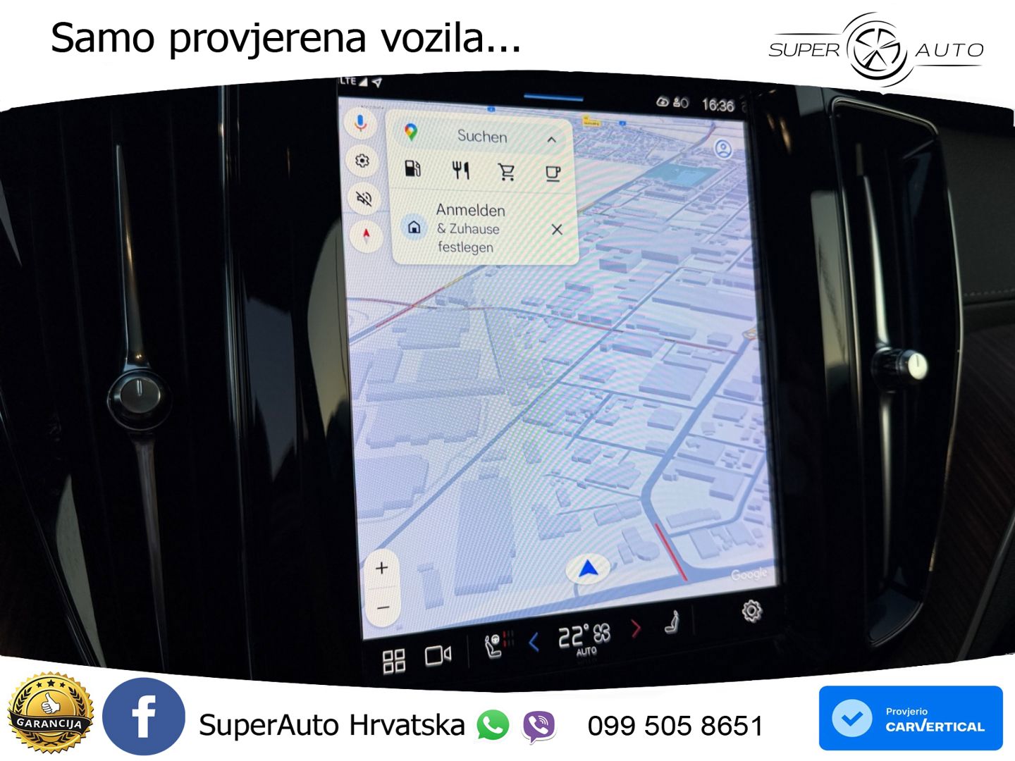Volvo XC60 B5 Diesel AWD Geartronic ZRAČNI+ACC+GR SJED+KAM+PANO